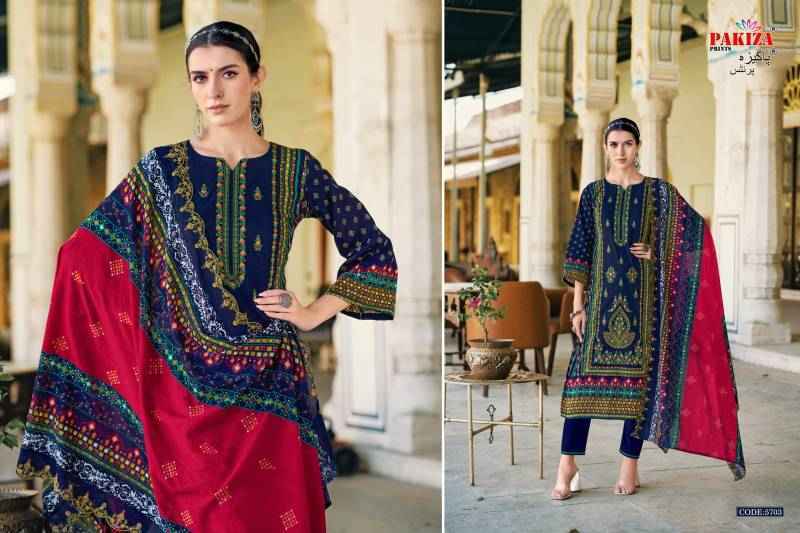 Pakiza Prints Khusboo Vol 57 Lawn Salwar Kameez Wholesale Rate ( 10 Pcs Catalog )