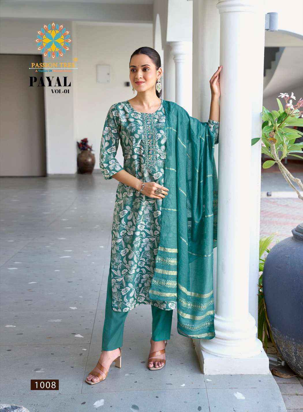Passion Tree Payal Vol 1 Silk Kurti Combo Set Wholesale Rate ( 8 Pcs Catalog )