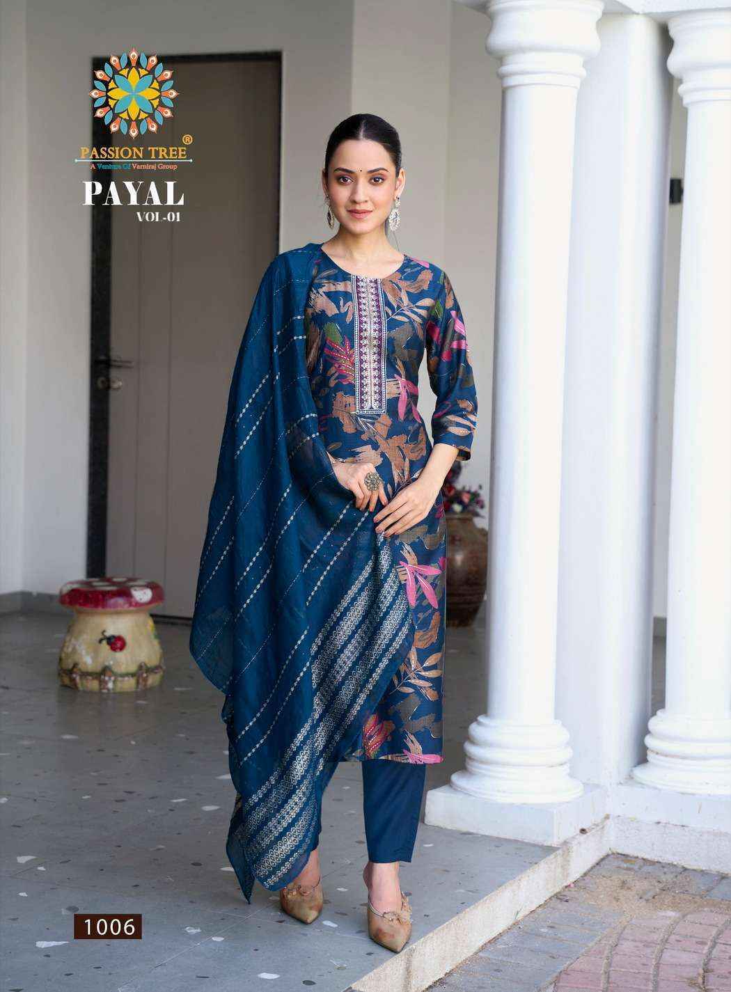 Passion Tree Payal Vol 1 Silk Kurti Combo Set Wholesale Rate ( 8 Pcs Catalog )