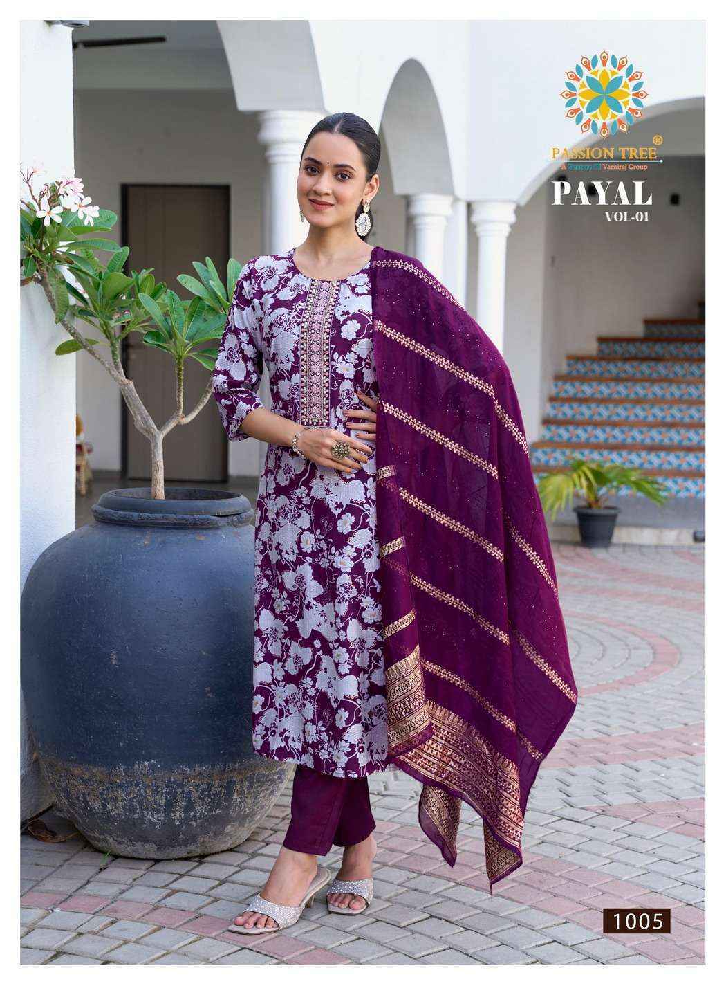 Passion Tree Payal Vol 1 Silk Kurti Combo Set Wholesale Rate ( 8 Pcs Catalog )