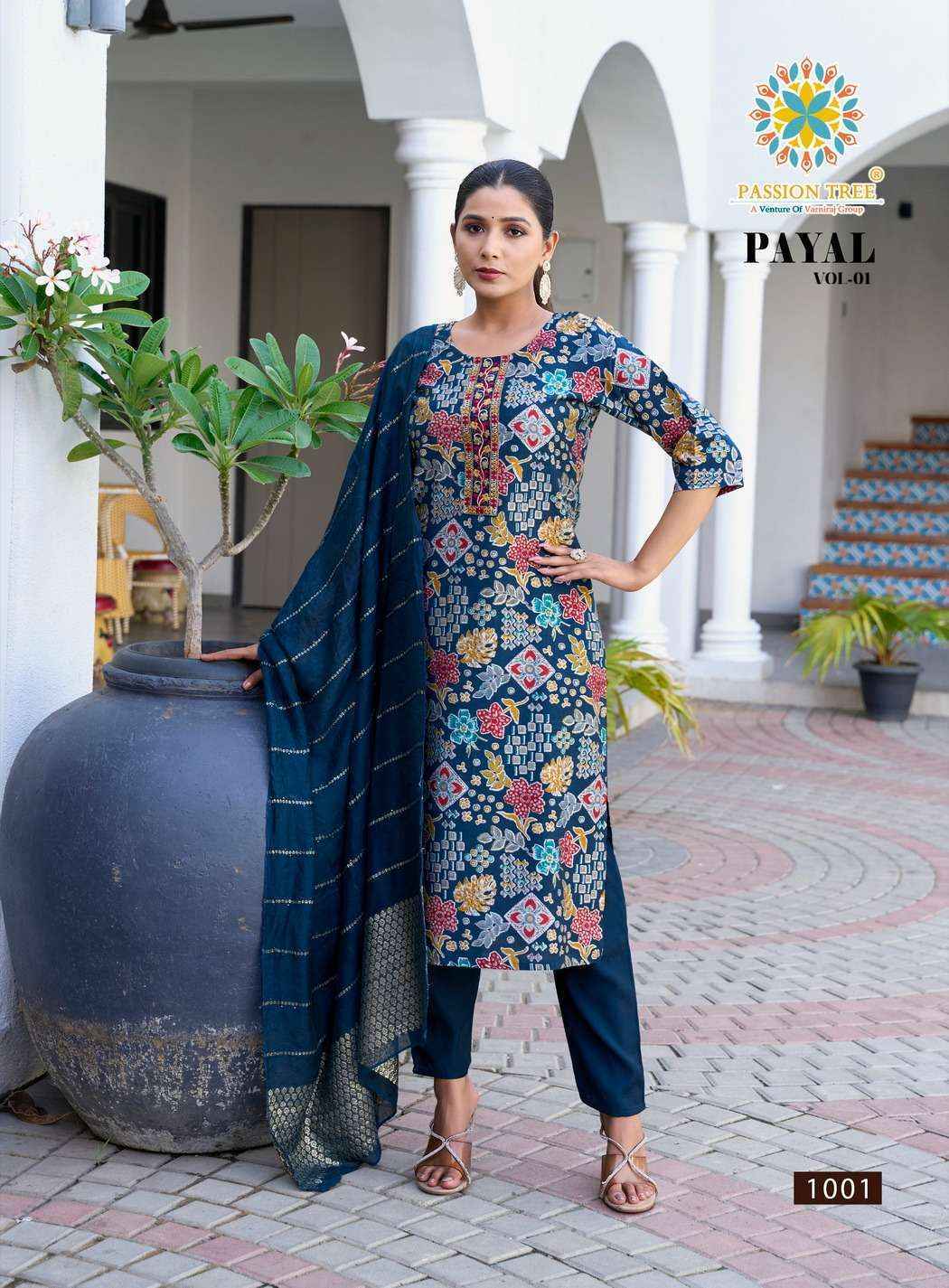 Passion Tree Payal Vol 1 Silk Kurti Combo Set Wholesale Rate ( 8 Pcs Catalog )