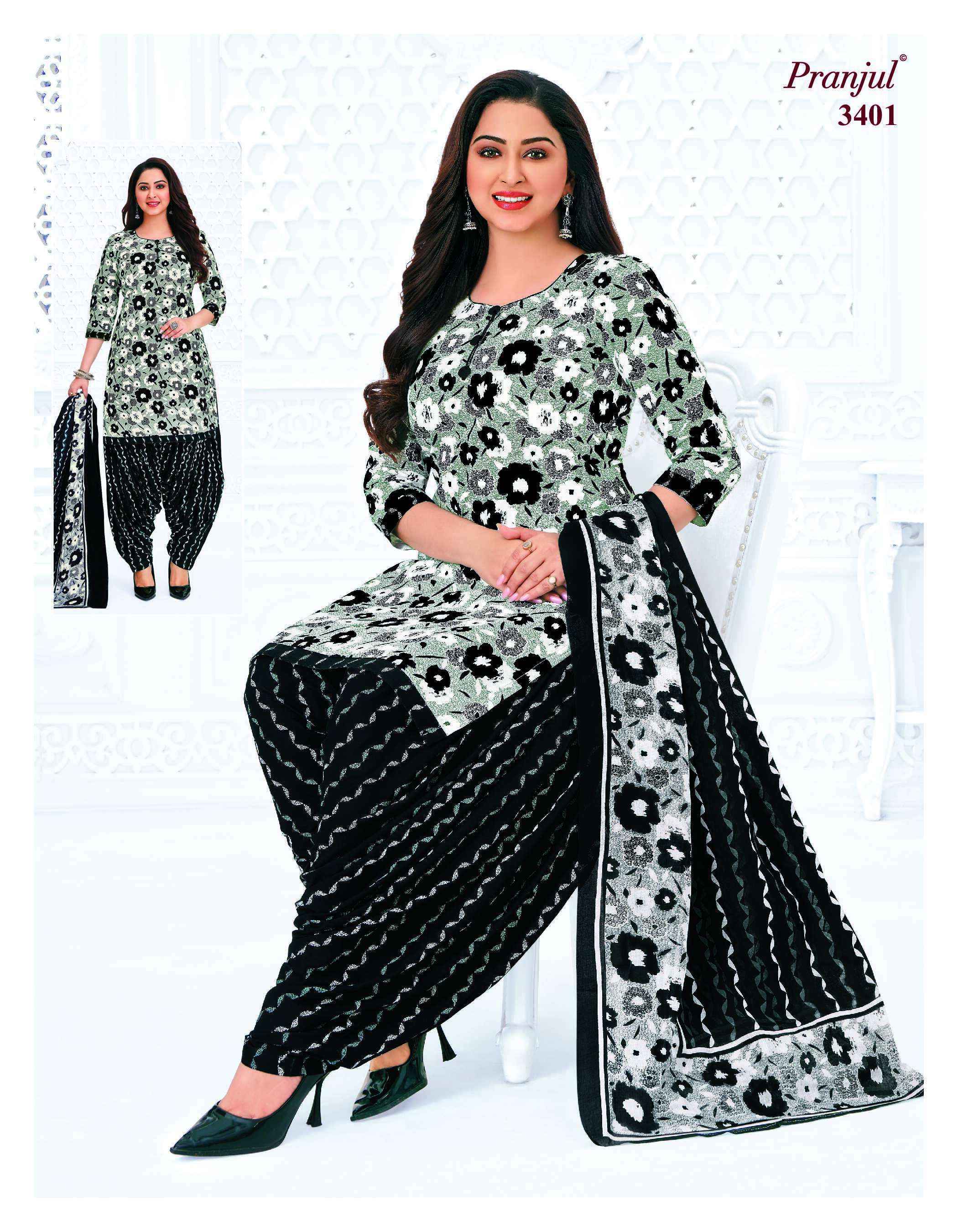 Pranjul Fashion Priyanshi Vol 34 Cotton Dress Material Surat Wholesale ( 36 pcs Catalogue )