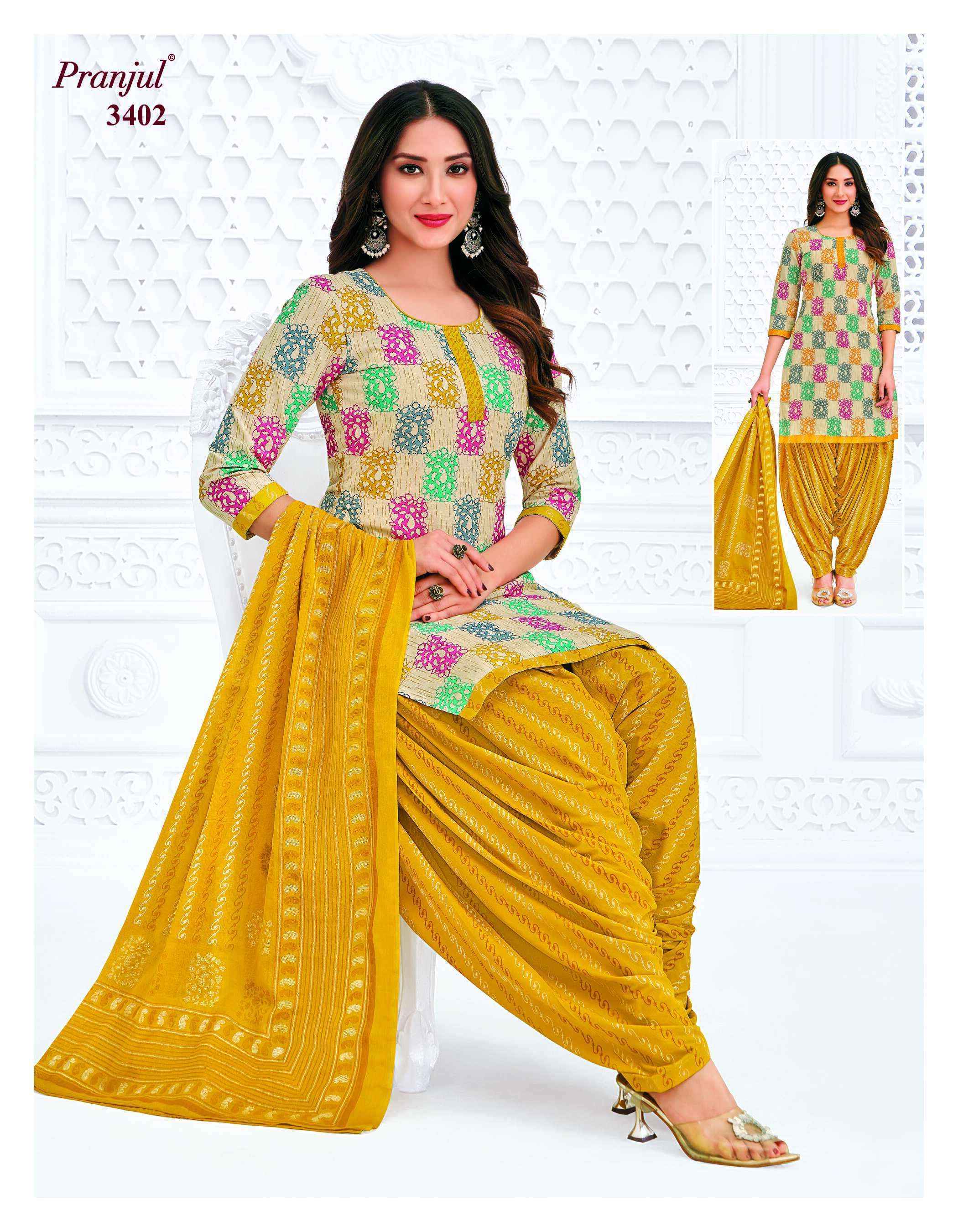 Pranjul Fashion Priyanshi Vol 34 Cotton Dress Material Surat Wholesale ( 36 pcs Catalogue )
