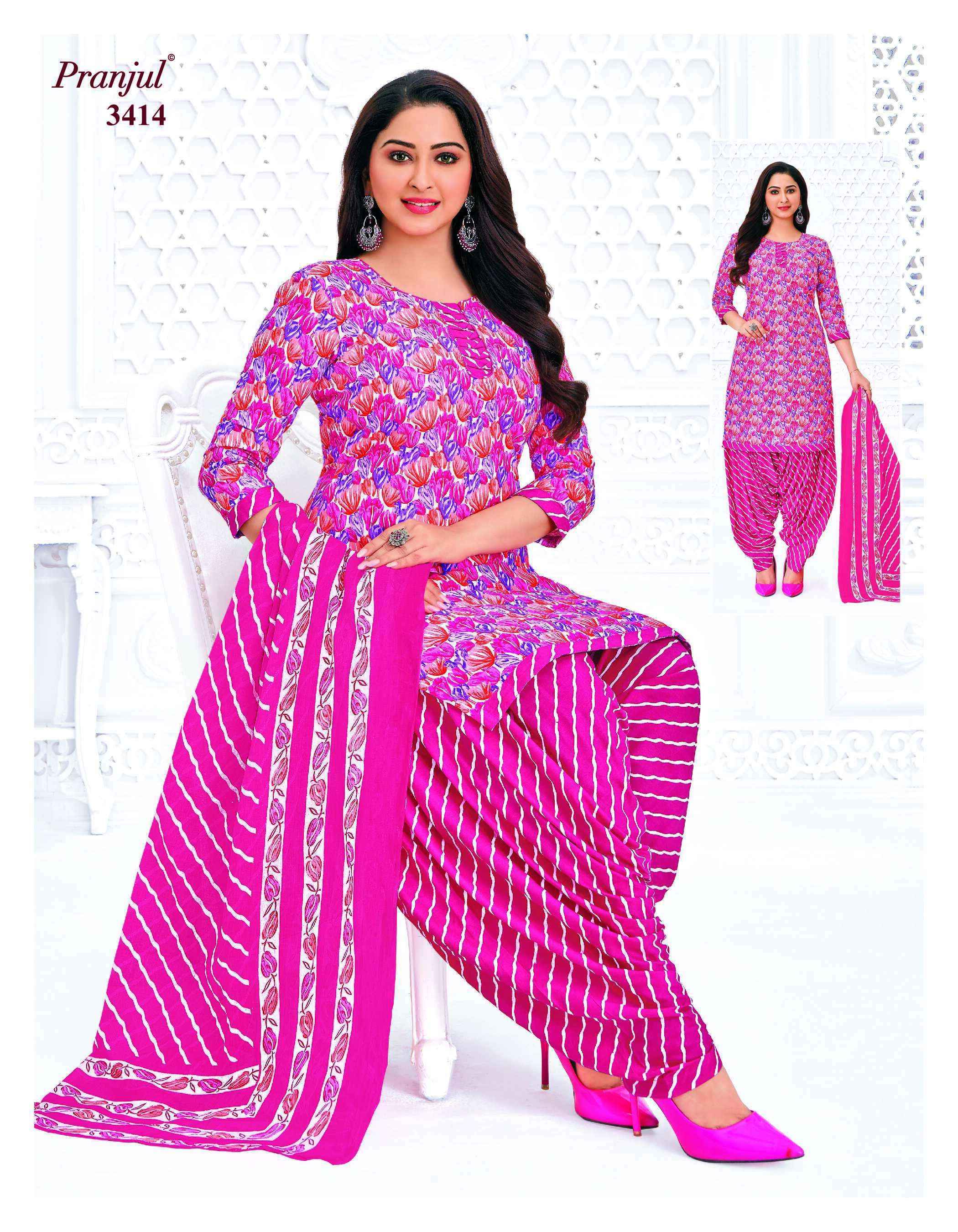 Pranjul Fashion Priyanshi Vol 34 Cotton Dress Material Surat Wholesale ( 36 pcs Catalogue )