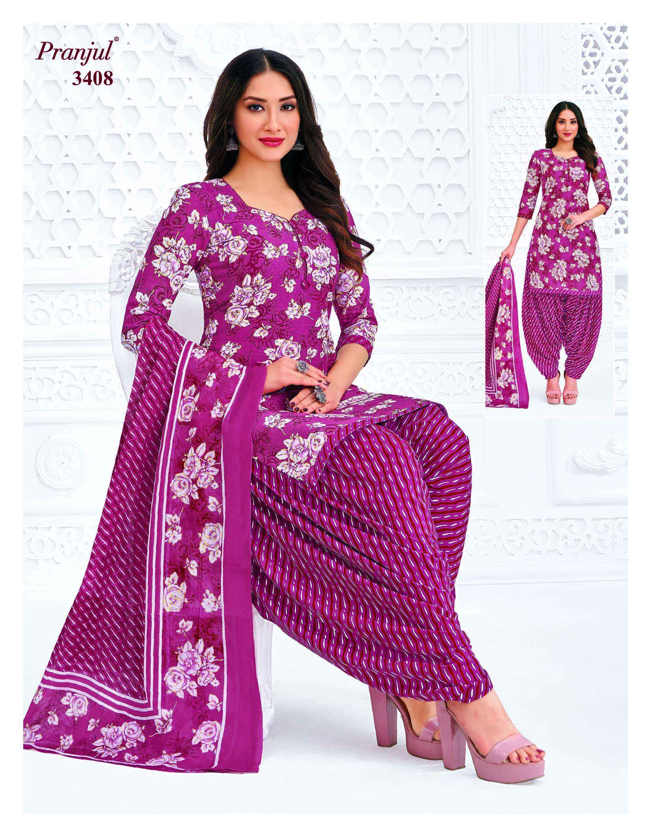 Pranjul Fashion Priyanshi Vol 34 Cotton Dress Material Surat Wholesale ( 36 pcs Catalogue )