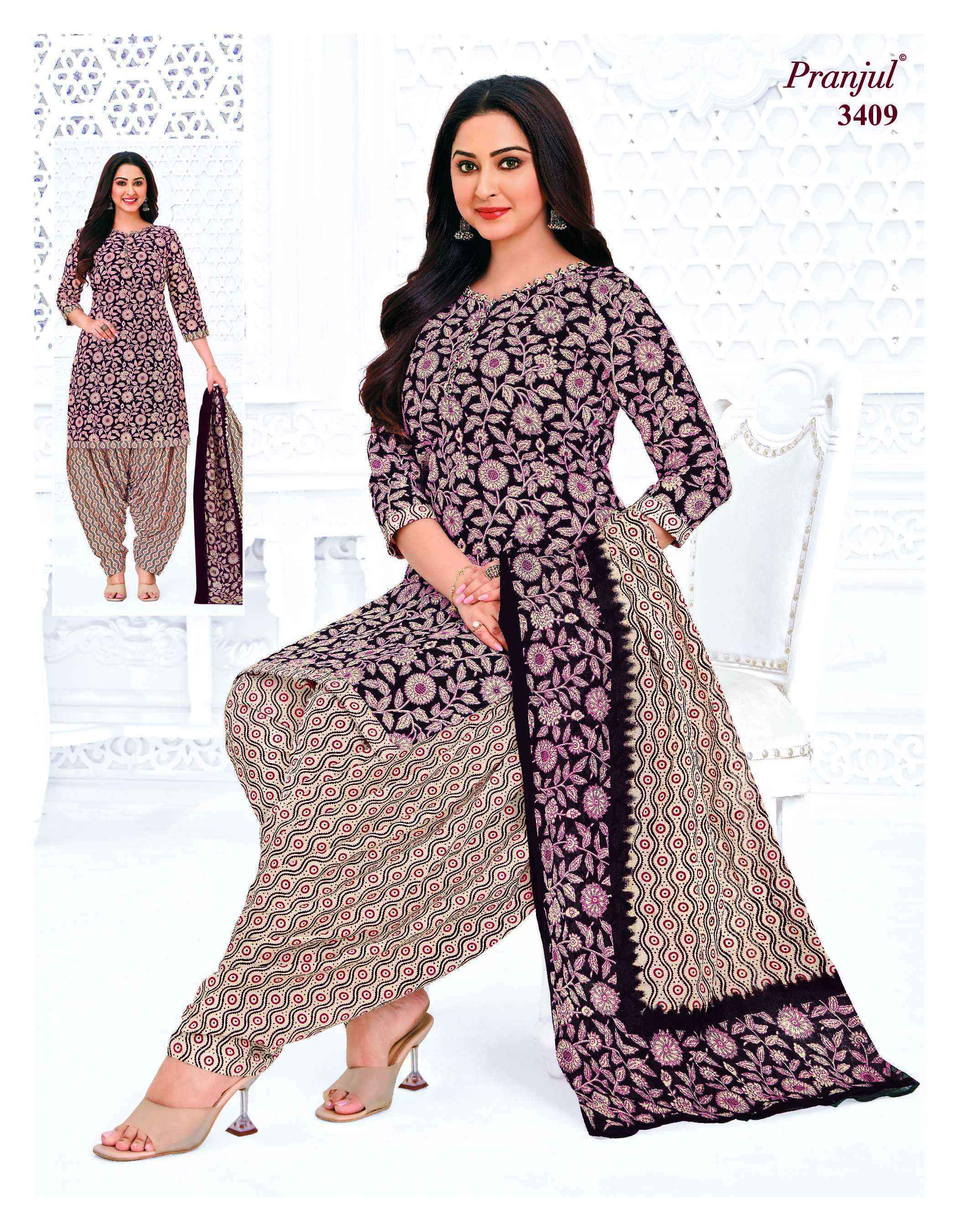 Pranjul Fashion Priyanshi Vol 34 Cotton Dress Material Surat Wholesale ( 36 pcs Catalogue )