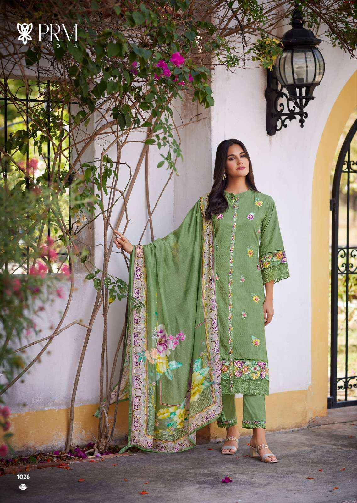 PRM INDIA CASABELLA COTTON EMBROIDERY DESIGNER READY MADE SUIT WHOLESALE PRICE ( 6 PCS CATALOG )