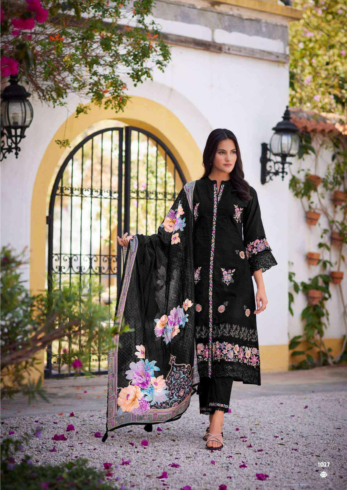 PRM INDIA CASABELLA COTTON EMBROIDERY DESIGNER READY MADE SUIT WHOLESALE PRICE ( 6 PCS CATALOG )