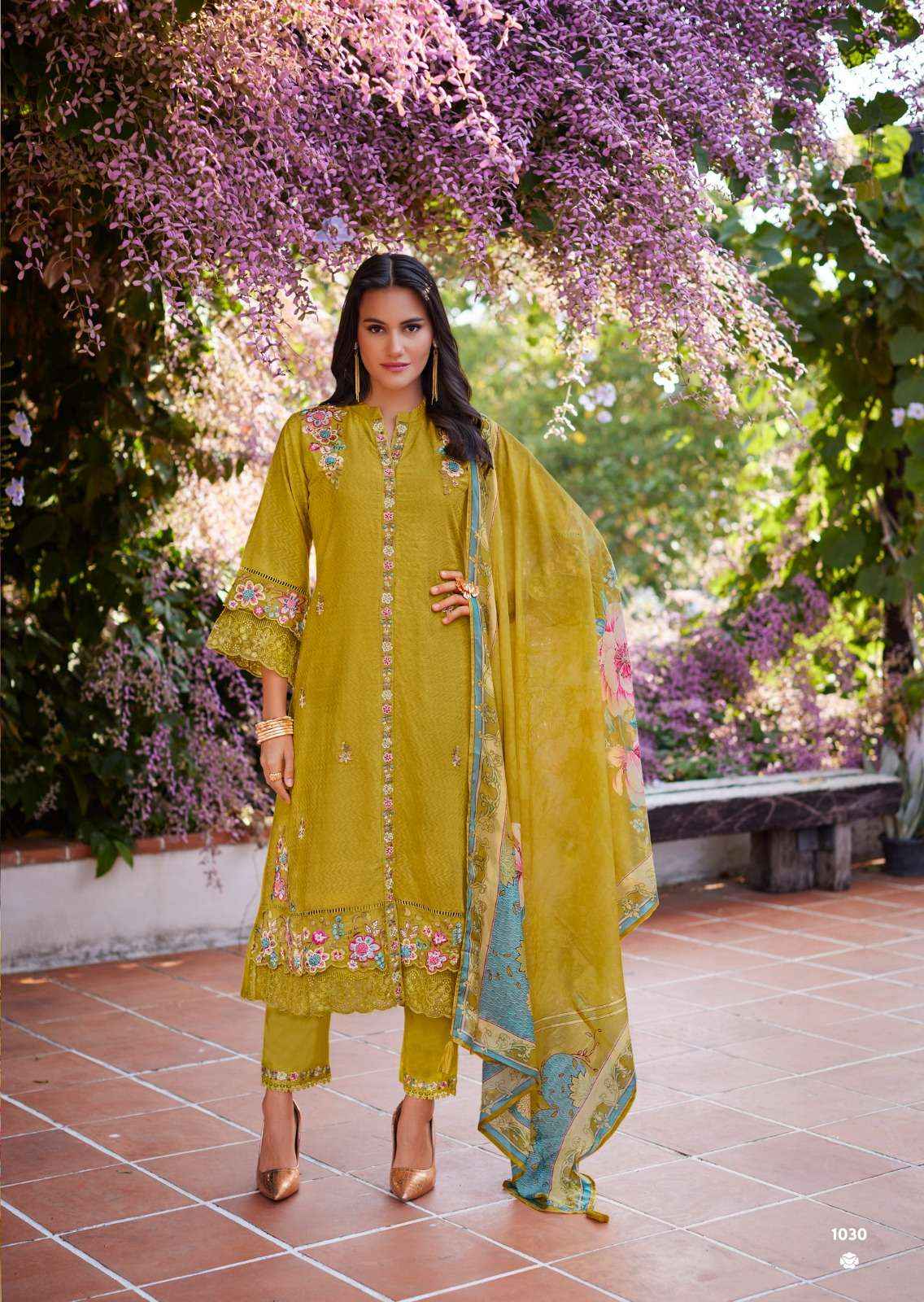PRM INDIA CASABELLA COTTON EMBROIDERY DESIGNER READY MADE SUIT WHOLESALE PRICE ( 6 PCS CATALOG )