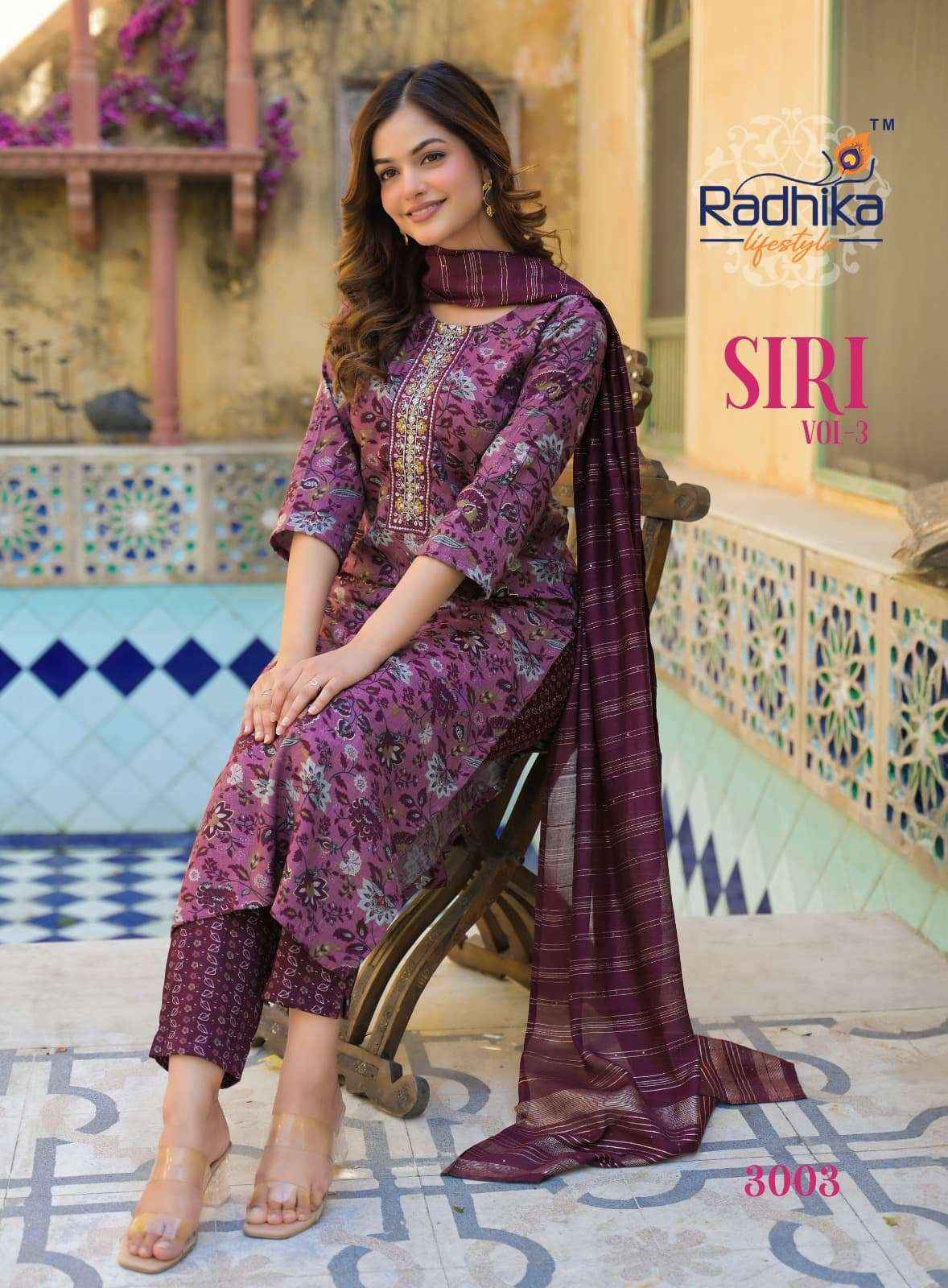 Radhika Lifestyle Siri Vol 3 Rayon Kurti Combo Set Wholesale Price ( 8 Pcs Catalog )