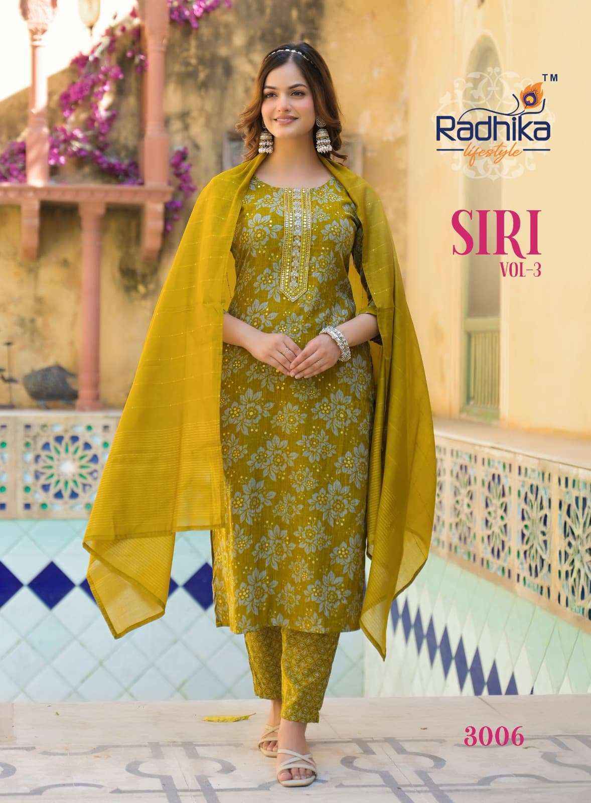Radhika Lifestyle Siri Vol 3 Rayon Kurti Combo Set Wholesale Price ( 8 Pcs Catalog )