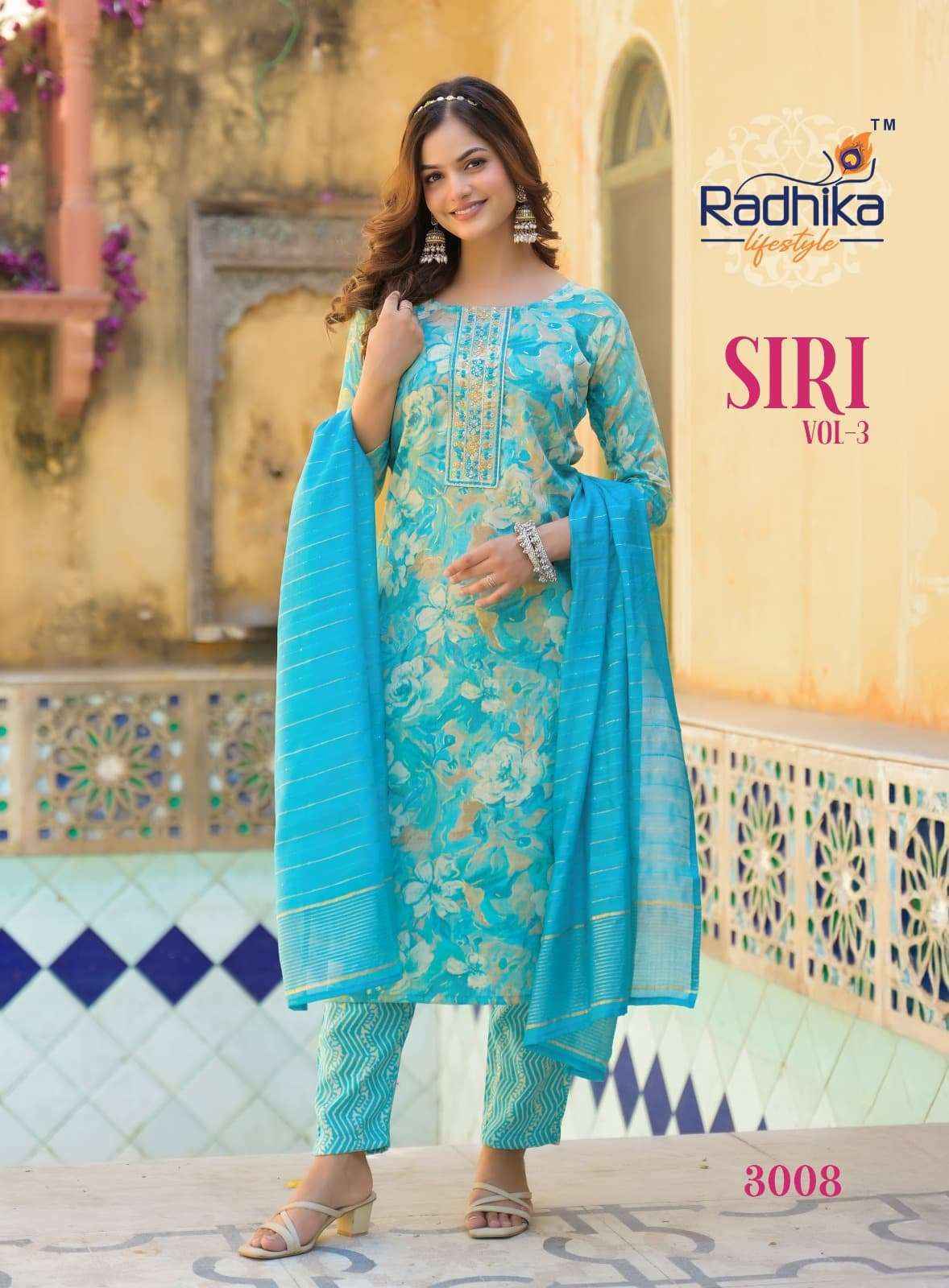 Radhika Lifestyle Siri Vol 3 Rayon Kurti Combo Set Wholesale Price ( 8 Pcs Catalog )
