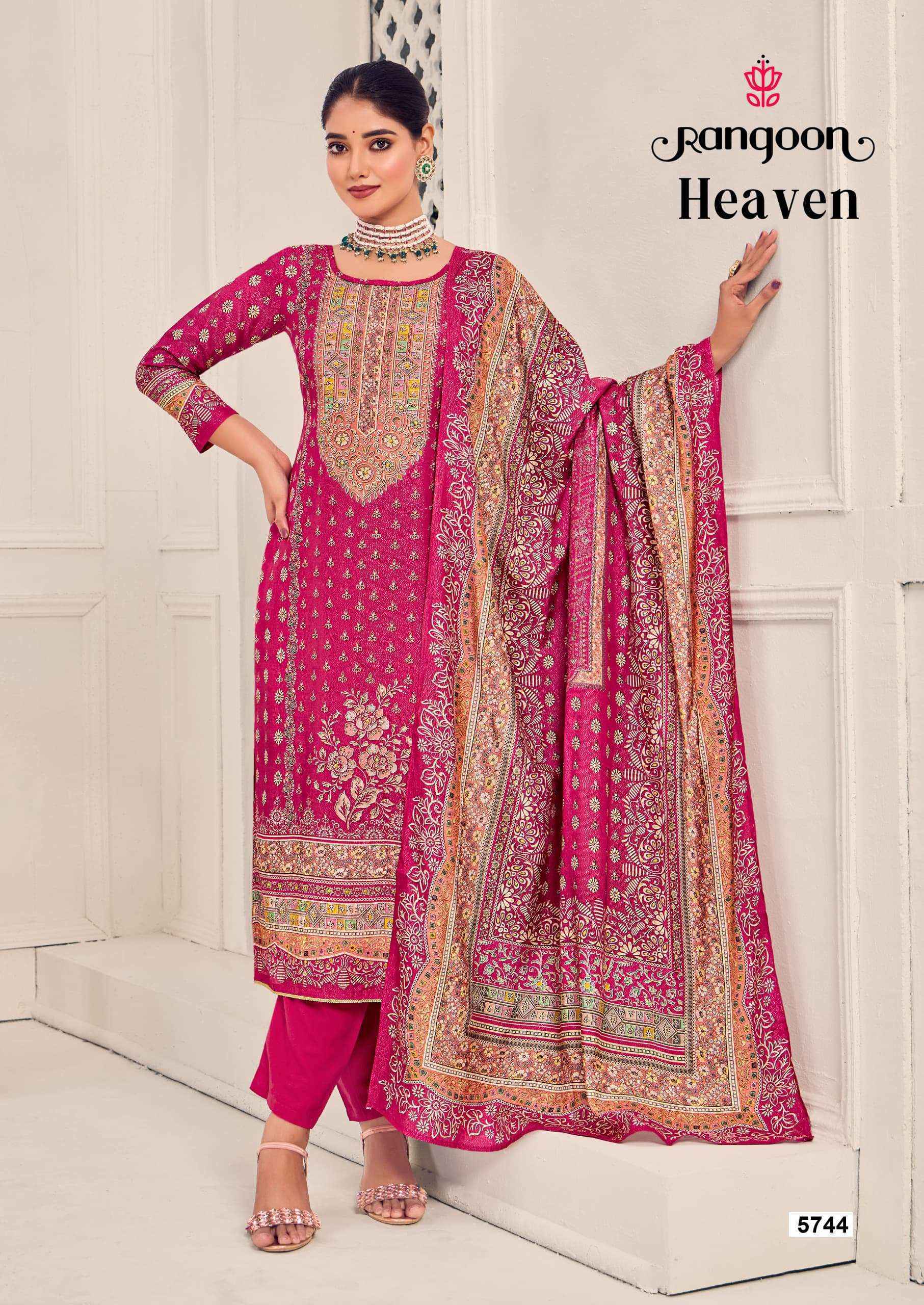 Rangoon Heaven Musline Kurti Combo Set Wholesale Rate ( 4 Pcs Catalog )
