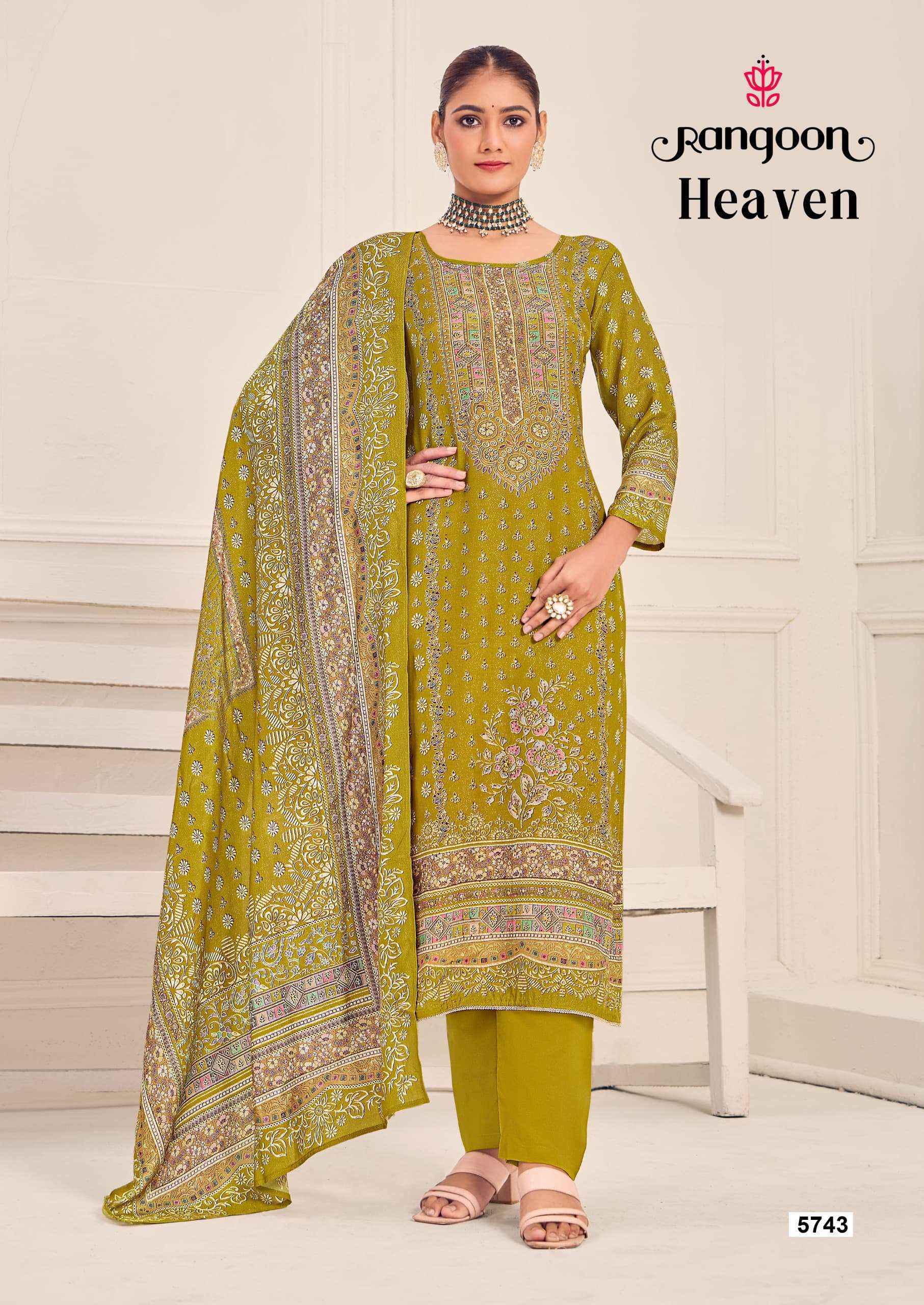 Rangoon Heaven Musline Kurti Combo Set Wholesale Rate ( 4 Pcs Catalog )