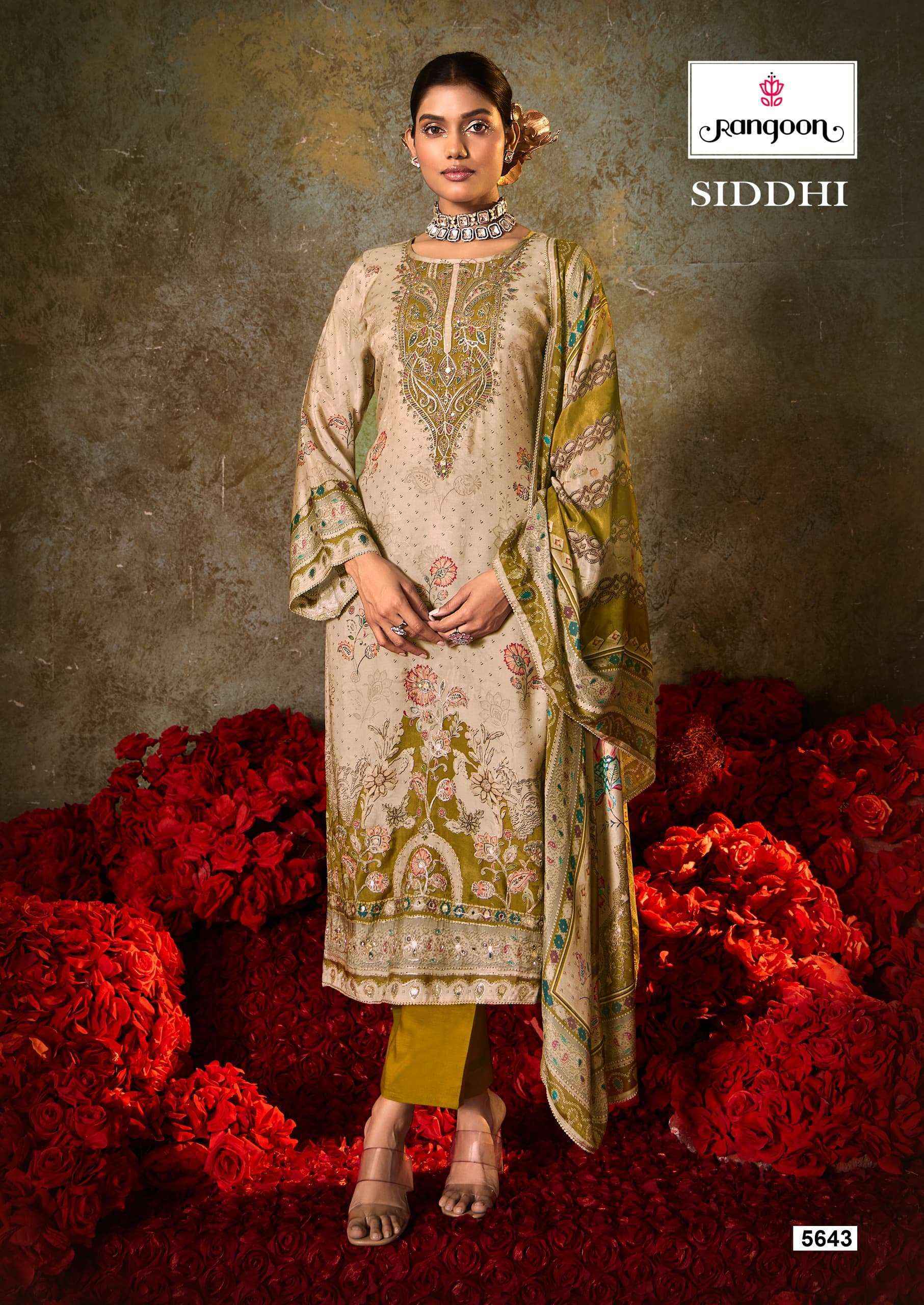 Rangoon Siddhi Muslin Kurti Combo Wholesale Rate ( 4 Pcs Catalog )