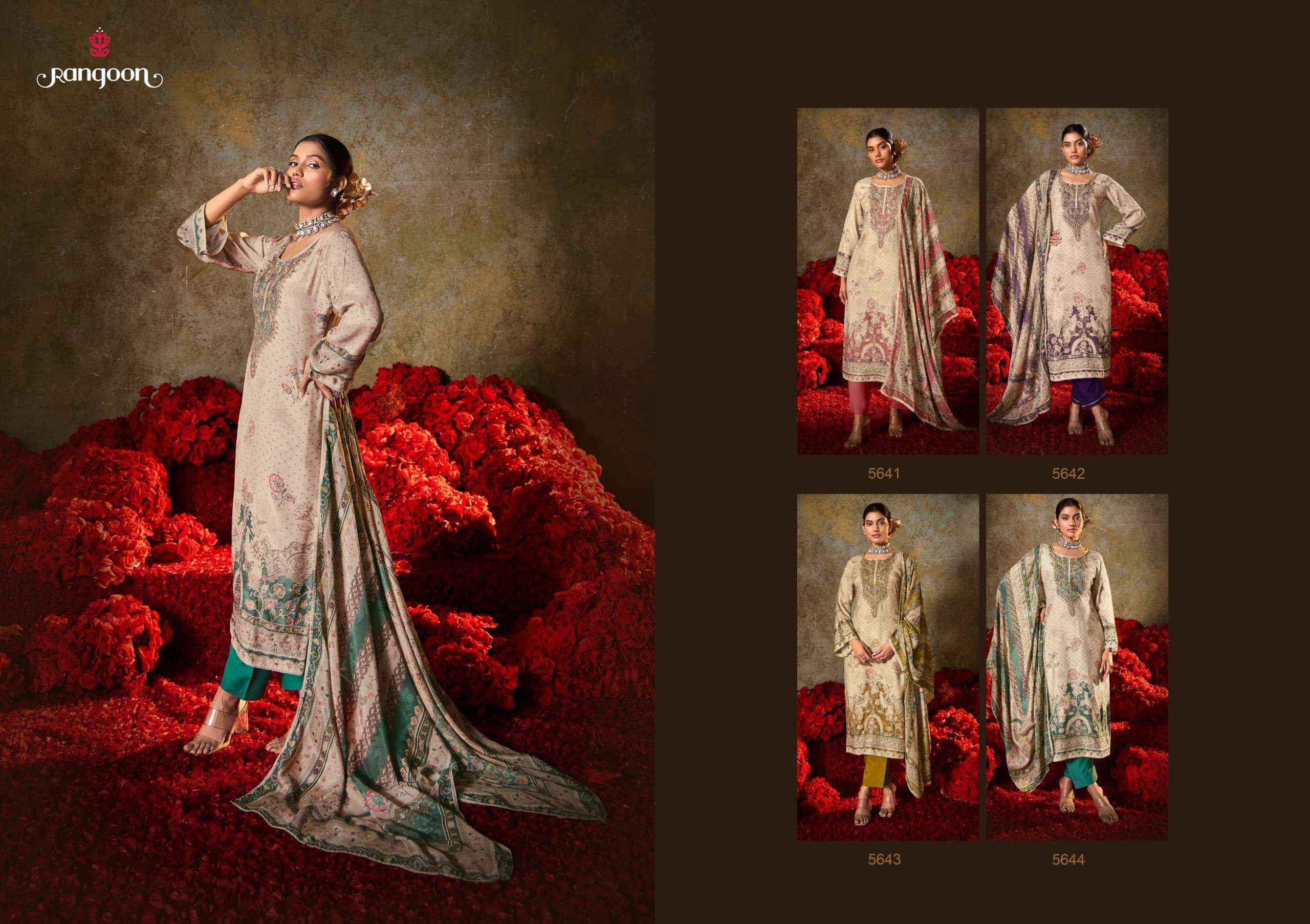 Rangoon Siddhi Muslin Kurti Combo Wholesale Rate ( 4 Pcs Catalog )