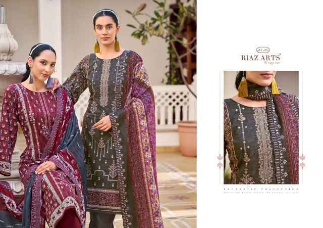 Riaz Arts Chevron Cotton Dress Material  Latest Catalog Wholesale Price ( 6 pcs Catalogue )