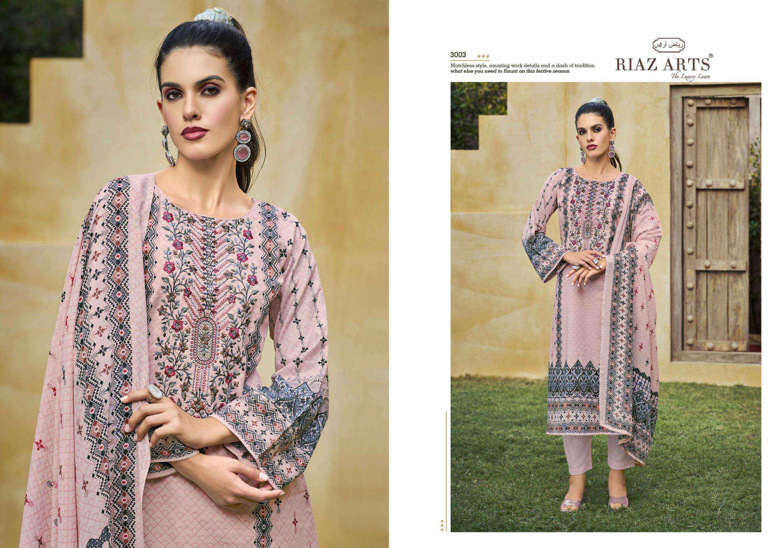 Riaz Arts Musafir Vol 25 Lawn Cotton Dress Material - Surat Market Wholesale ( 6 pcs Catalogue )