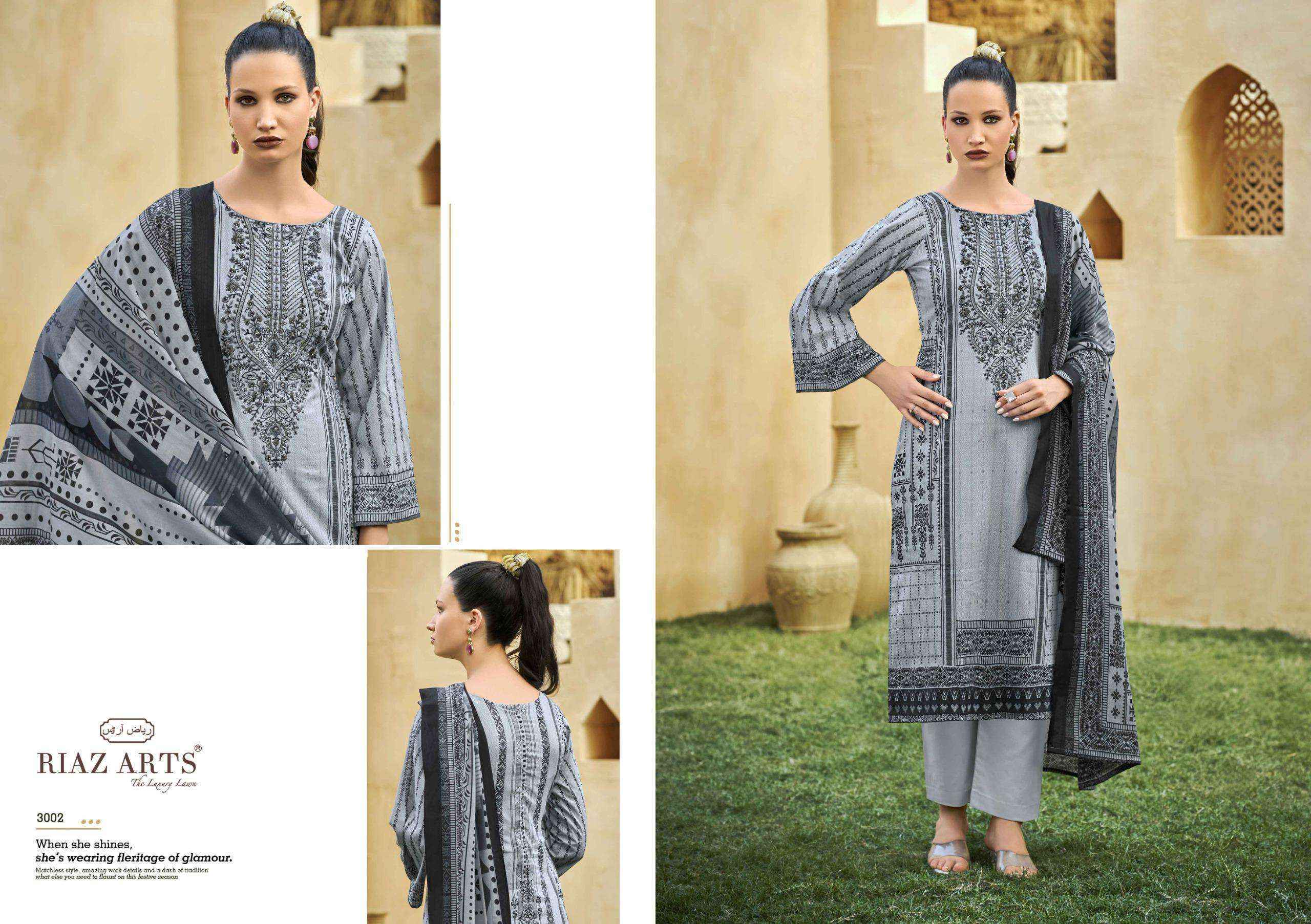 Riaz Arts Musafir Vol 25 Lawn Cotton Dress Material - Surat Market Wholesale ( 6 pcs Catalogue )