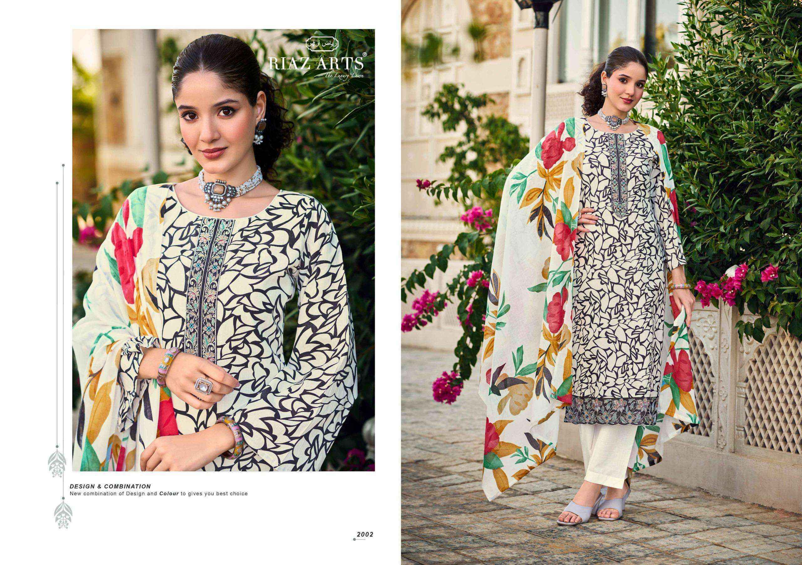 Riaz Arts Summer Star Lawn Cotton Salwar Kameez Online Shopping (  6 pcs Catalogue )
