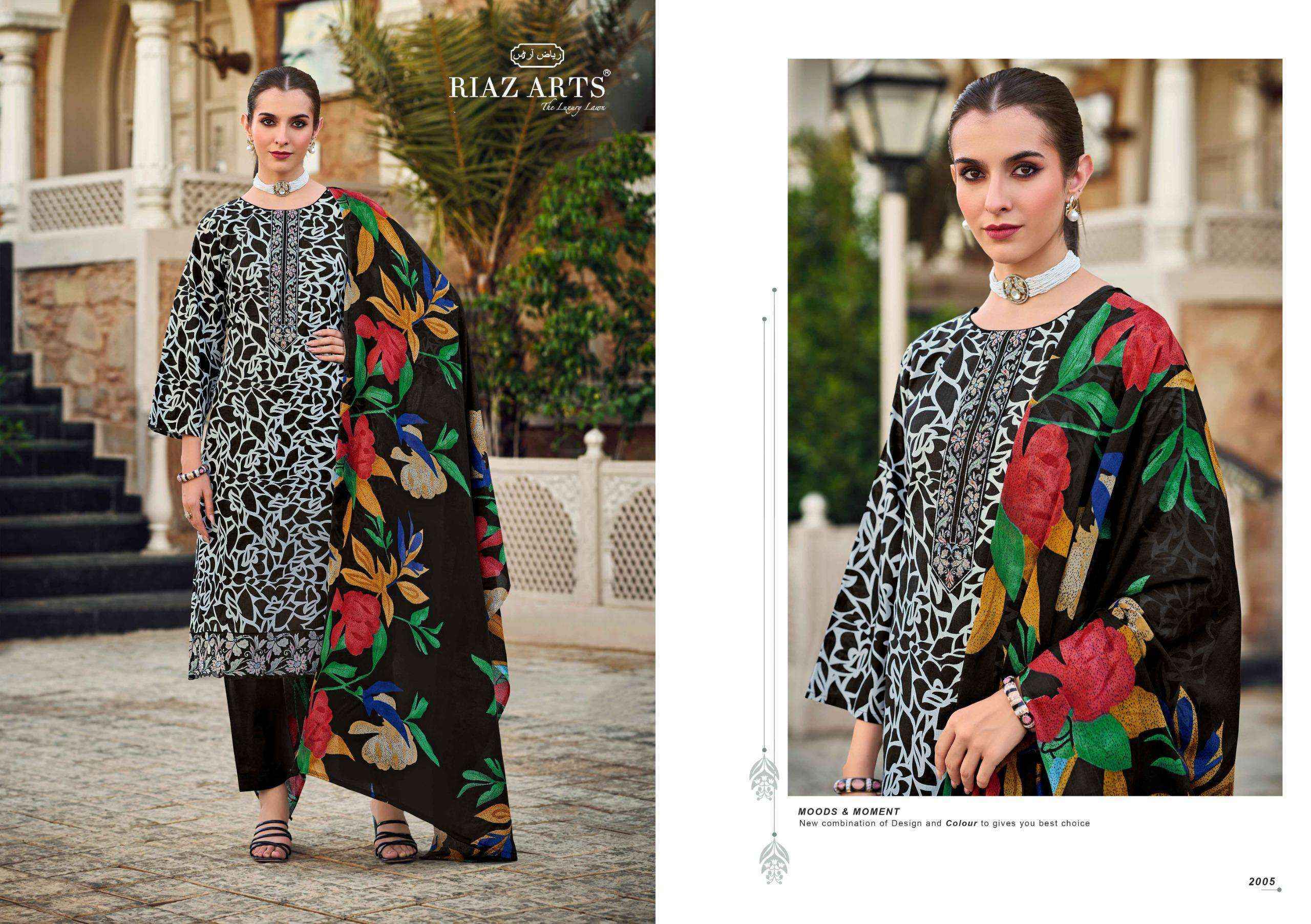 Riaz Arts Summer Star Lawn Cotton Salwar Kameez Online Shopping (  6 pcs Catalogue )