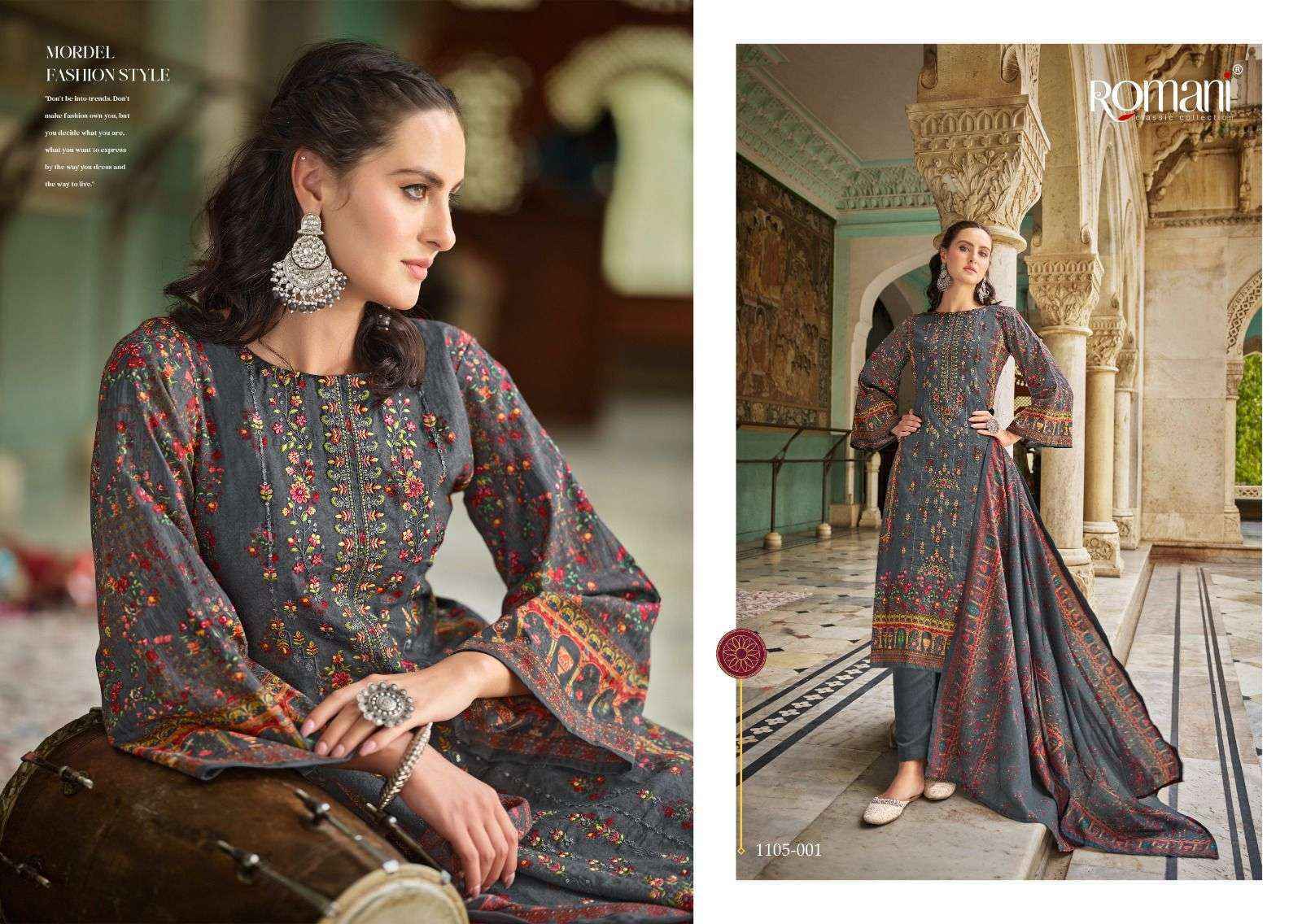 Romani Bin Kareem Cotton Salwar Kameez Wholesale Rate ( 8 Pcs Catalog )