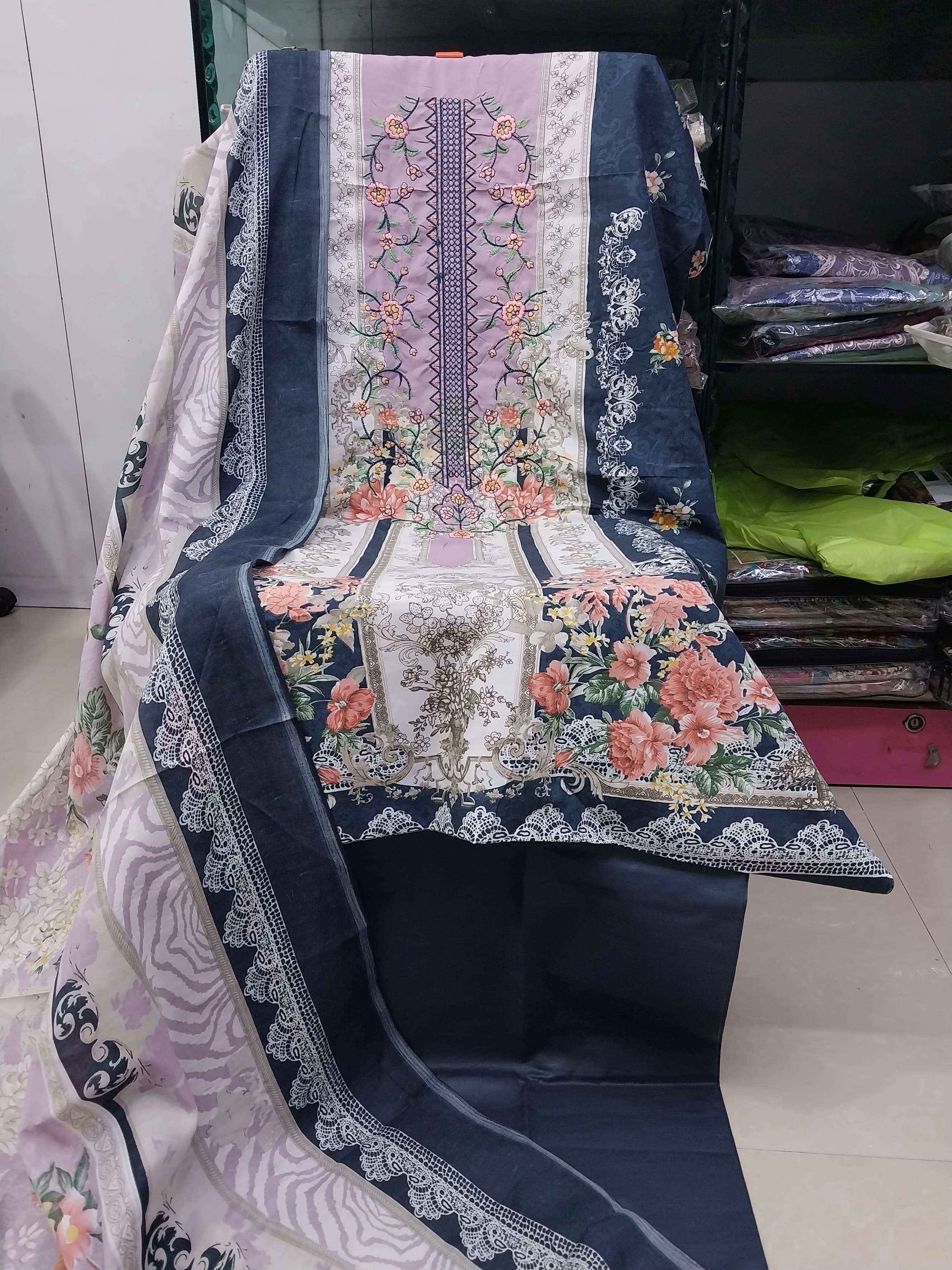 SF BIN SAEED EMBROIDERED SUIT COLLECTION WHOLESALE PRICE ( 8 PCS CATALOG )