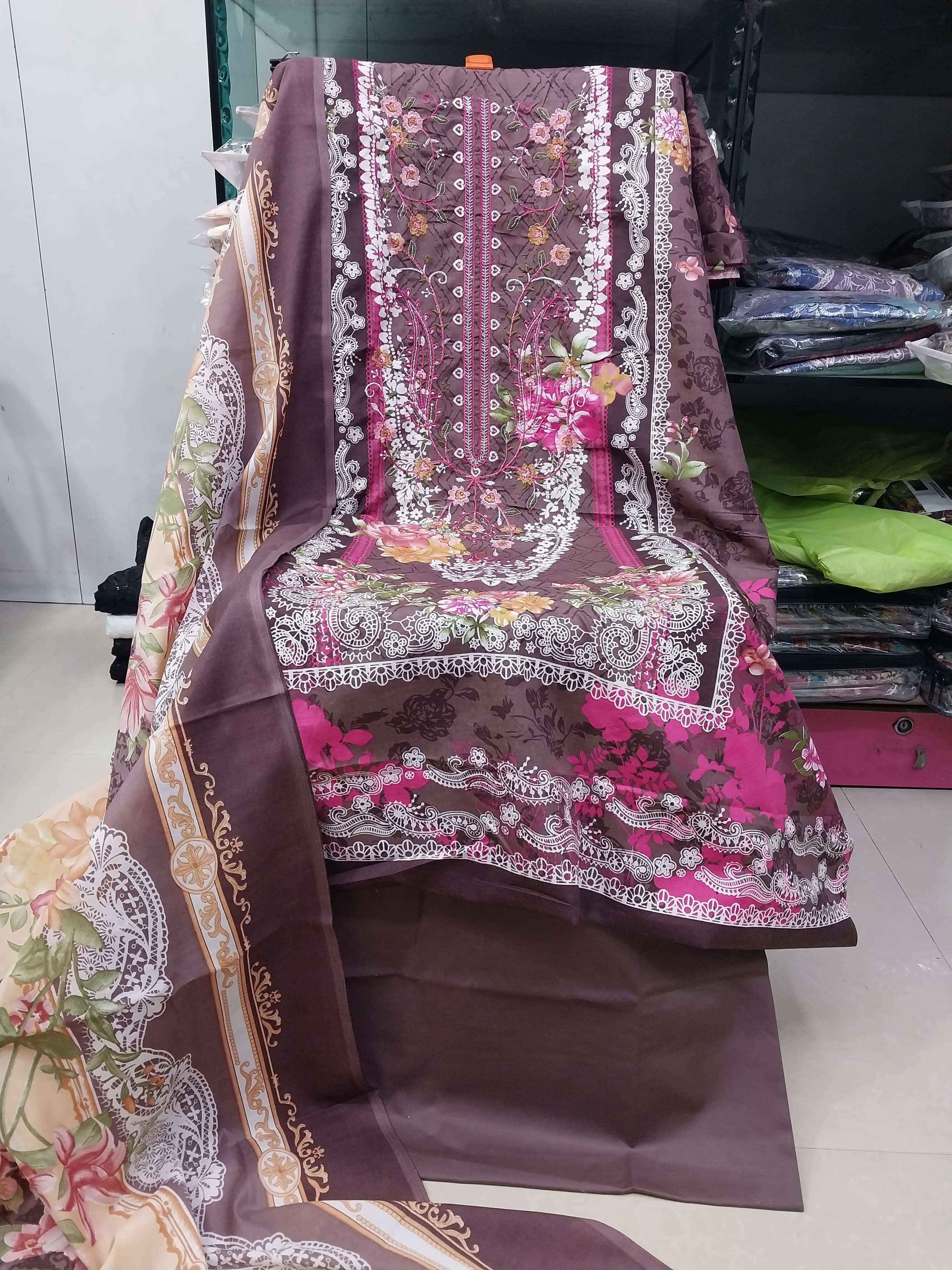 SF BIN SAEED EMBROIDERED SUIT COLLECTION WHOLESALE PRICE ( 8 PCS CATALOG )