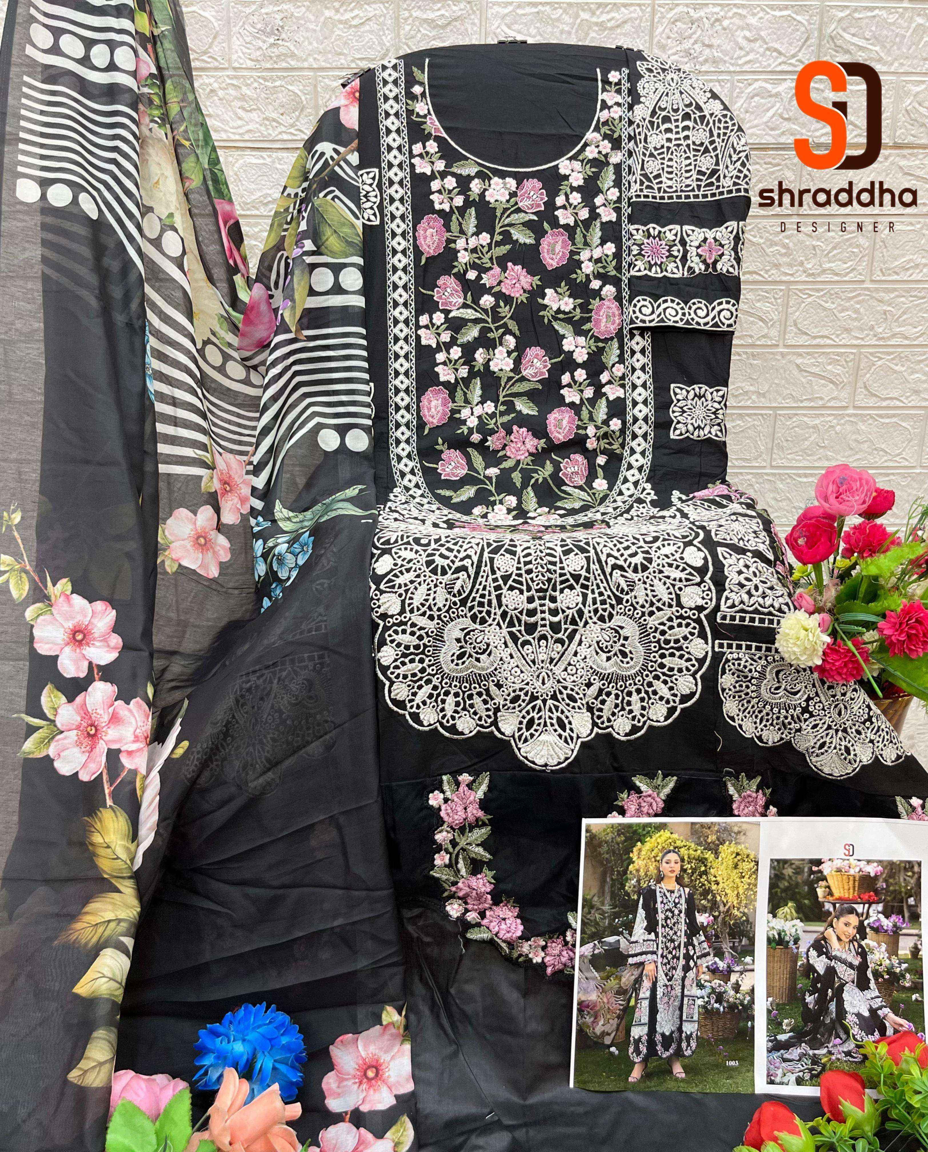 Shraddha Designer Elaf Vol 1 Cotton Dress Material Wholesale Price ( 4 pcs Catalogue )