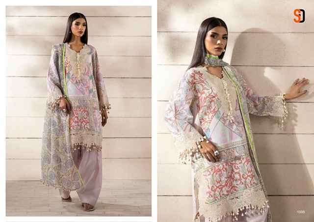 Shraddha Designer Muzlin Sana Safinaz Lawn Cotton Dress Material ( 8 pcs Catalogue )