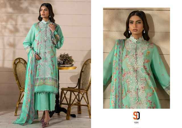 Shraddha Designer Muzlin Sana Safinaz Lawn Cotton Dress Material ( 8 pcs Catalogue )