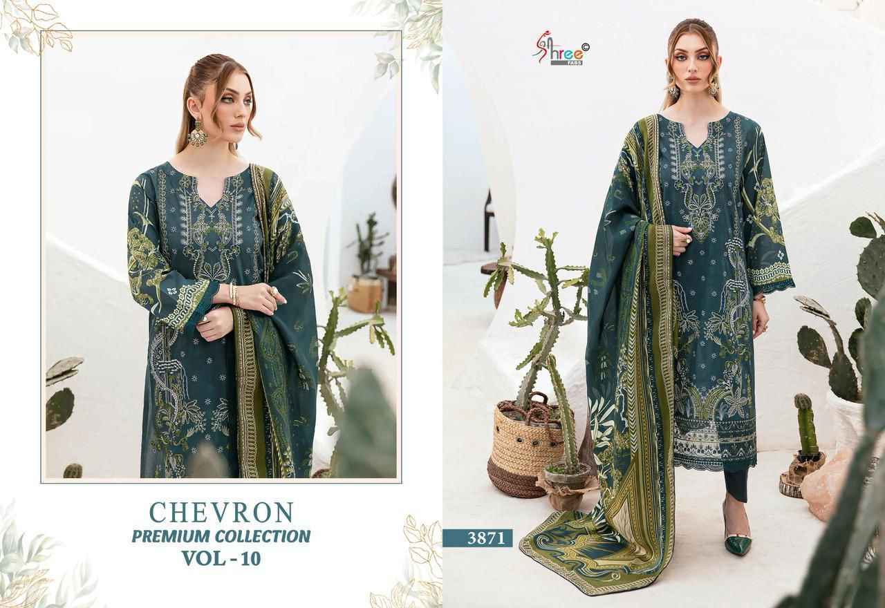 Shree Fabs Chevron Premium Collection Vol 10 Cotton Dress Material ( 8 pcs Catalogue )