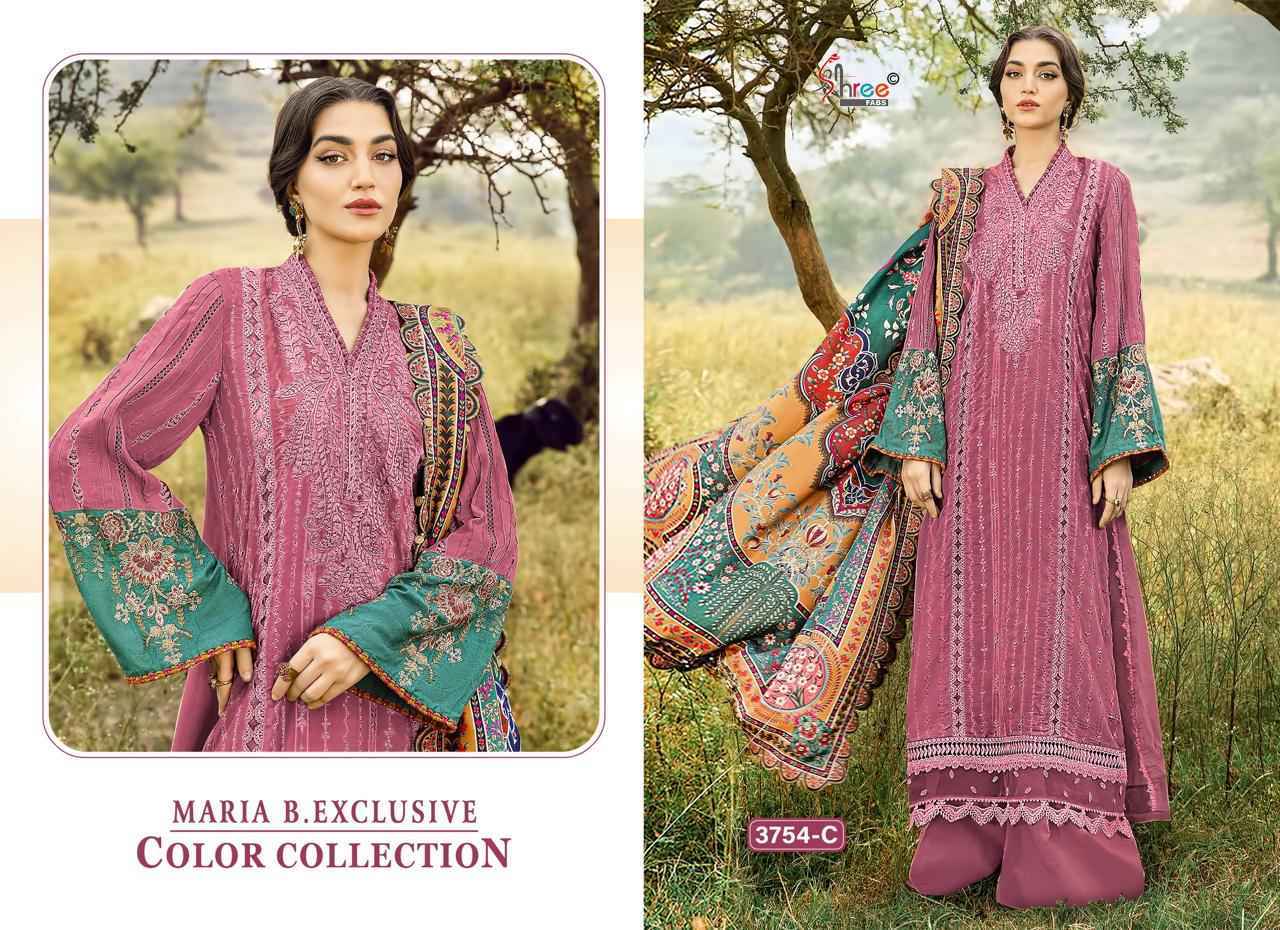 Shree Fabs Maria B Exclusive Colour Collection Rayon Dress Material ( 4 pcs Catalogue )