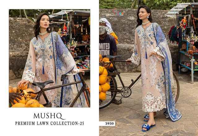 Shree Fabs Mushq 25 Lawn Cotton Dress Material Surat Wholesale Market ( 5 pcs Catalogue )