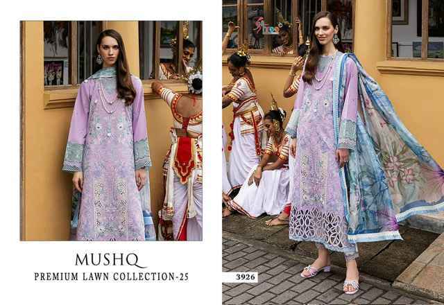 Shree Fabs Mushq 25 Lawn Cotton Dress Material Surat Wholesale Market ( 5 pcs Catalogue )