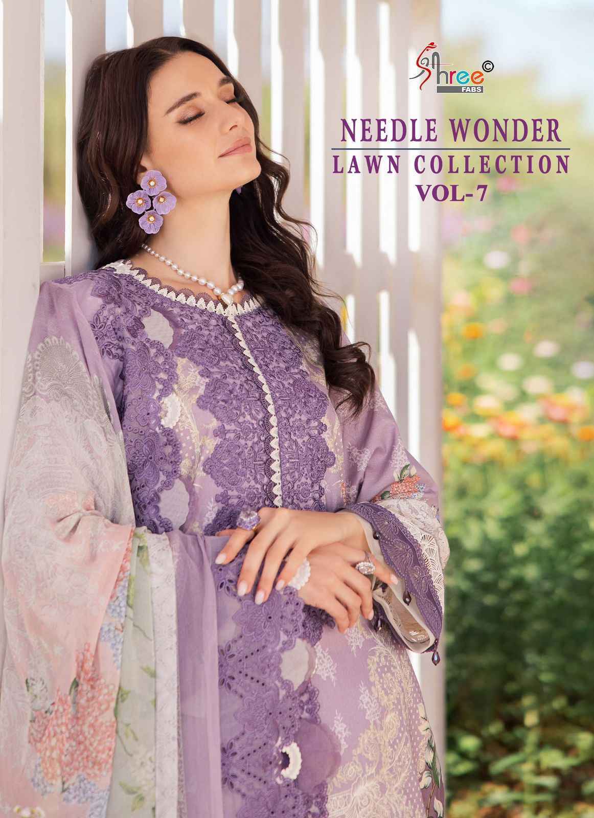 Shree Fabs Needle Wonder Lawn Collection Vol 7 Cotton Dress Material ( 7 pcs Catalogue )