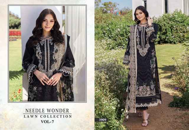 Shree Fabs Needle Wonder Lawn Collection Vol 7 Cotton Dress Material ( 7 pcs Catalogue )