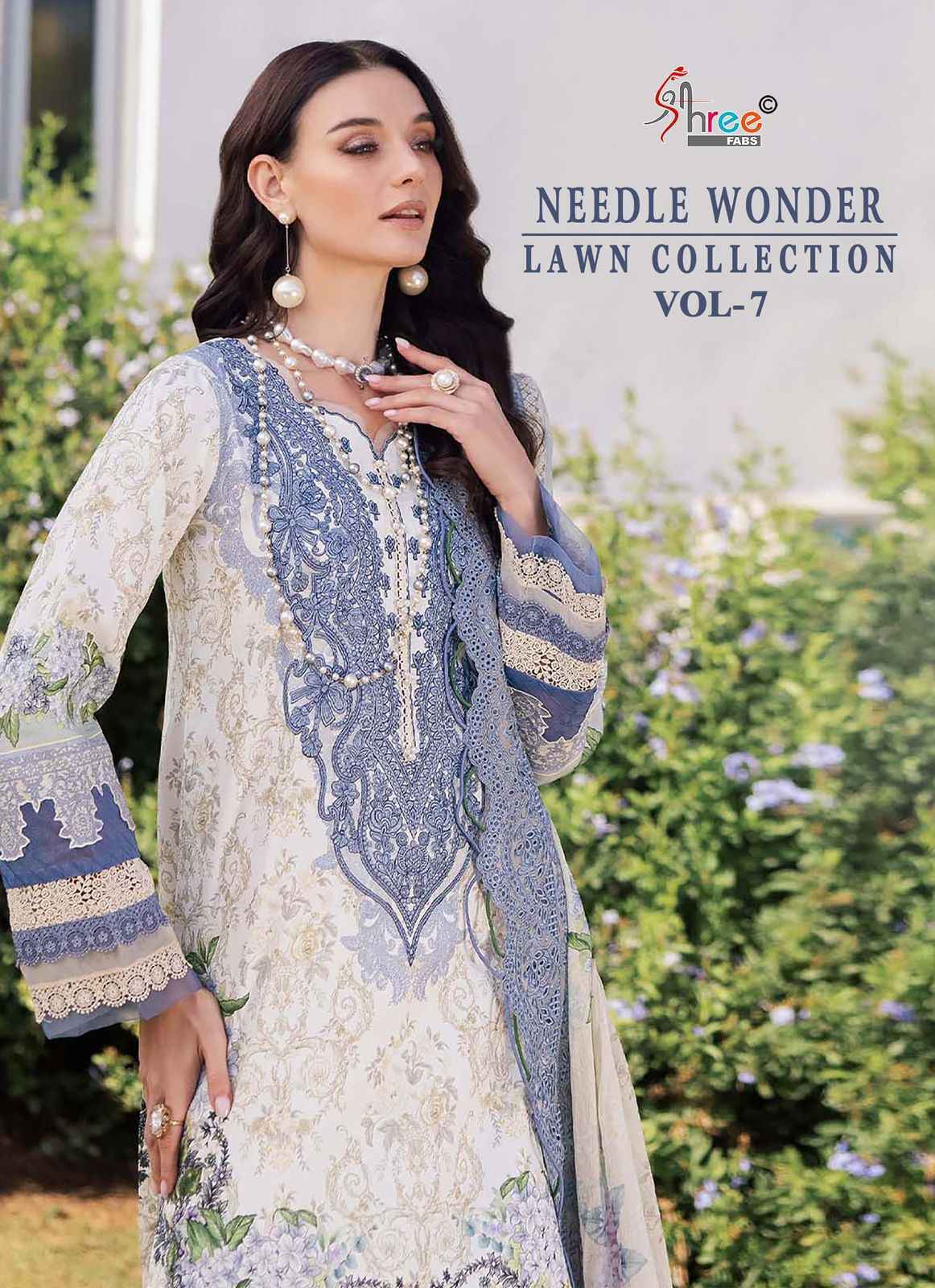 Shree Fabs Needle Wonder Lawn Collection Vol 7 Cotton Dress Material ( 7 pcs Catalogue )