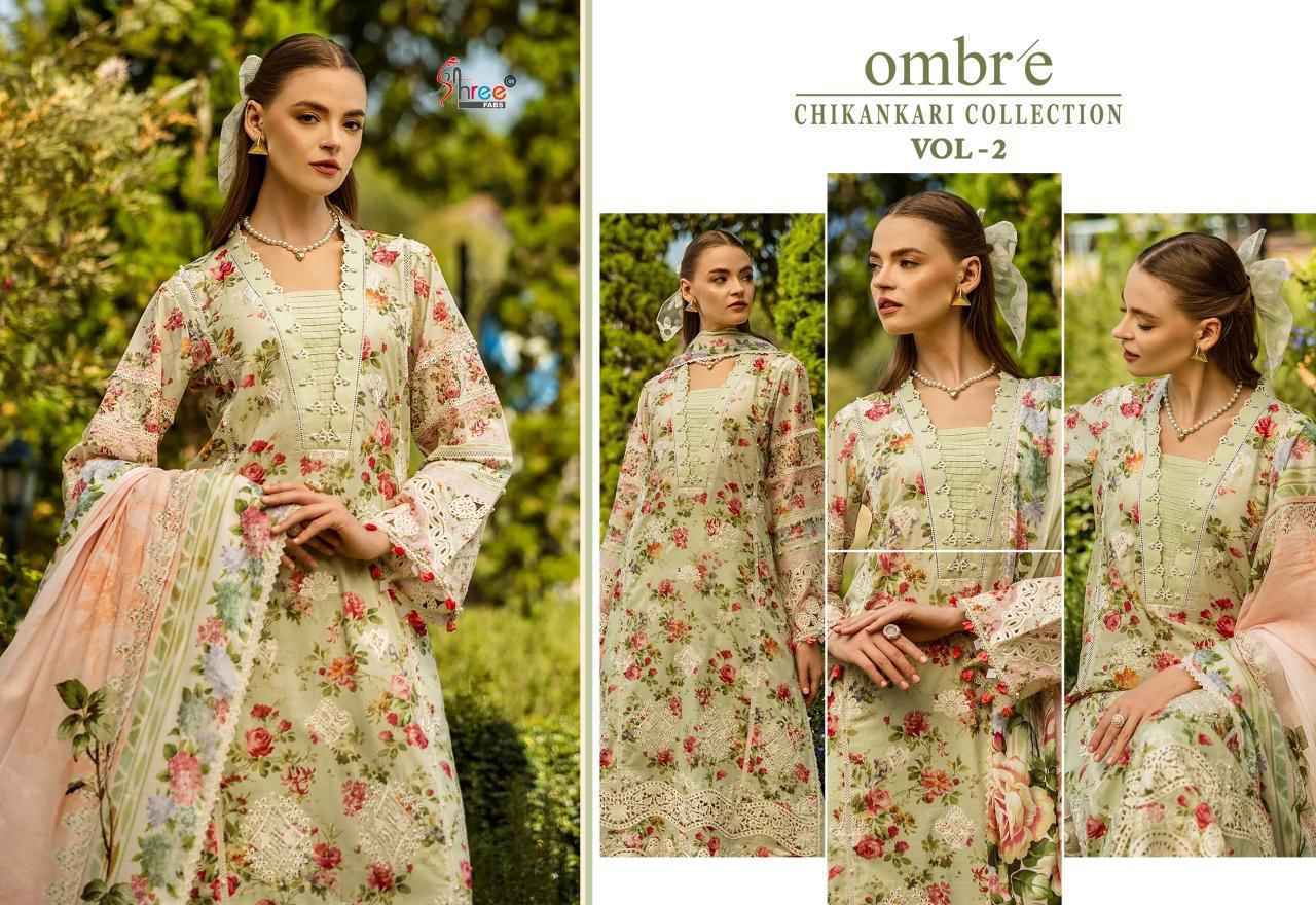 Shree Fabs Ombre Chikankari Collection Vol 2 Cotton Dress Material ( 8 pcs Catalogue )