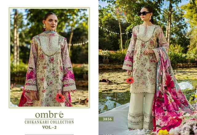 Shree Fabs Ombre Chikankari Collection Vol 2 Cotton Dress Material ( 8 pcs Catalogue )