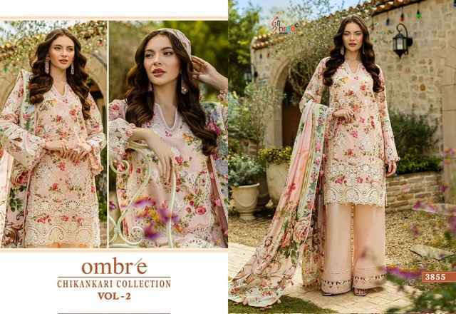 Shree Fabs Ombre Chikankari Collection Vol 2 Cotton Dress Material ( 8 pcs Catalogue )