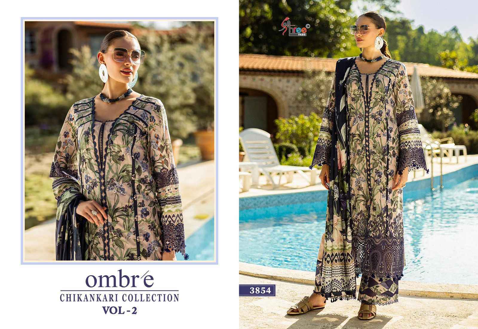 Shree Fabs Ombre Chikankari Collection Vol 2 Cotton Dress Material ( 8 pcs Catalogue )