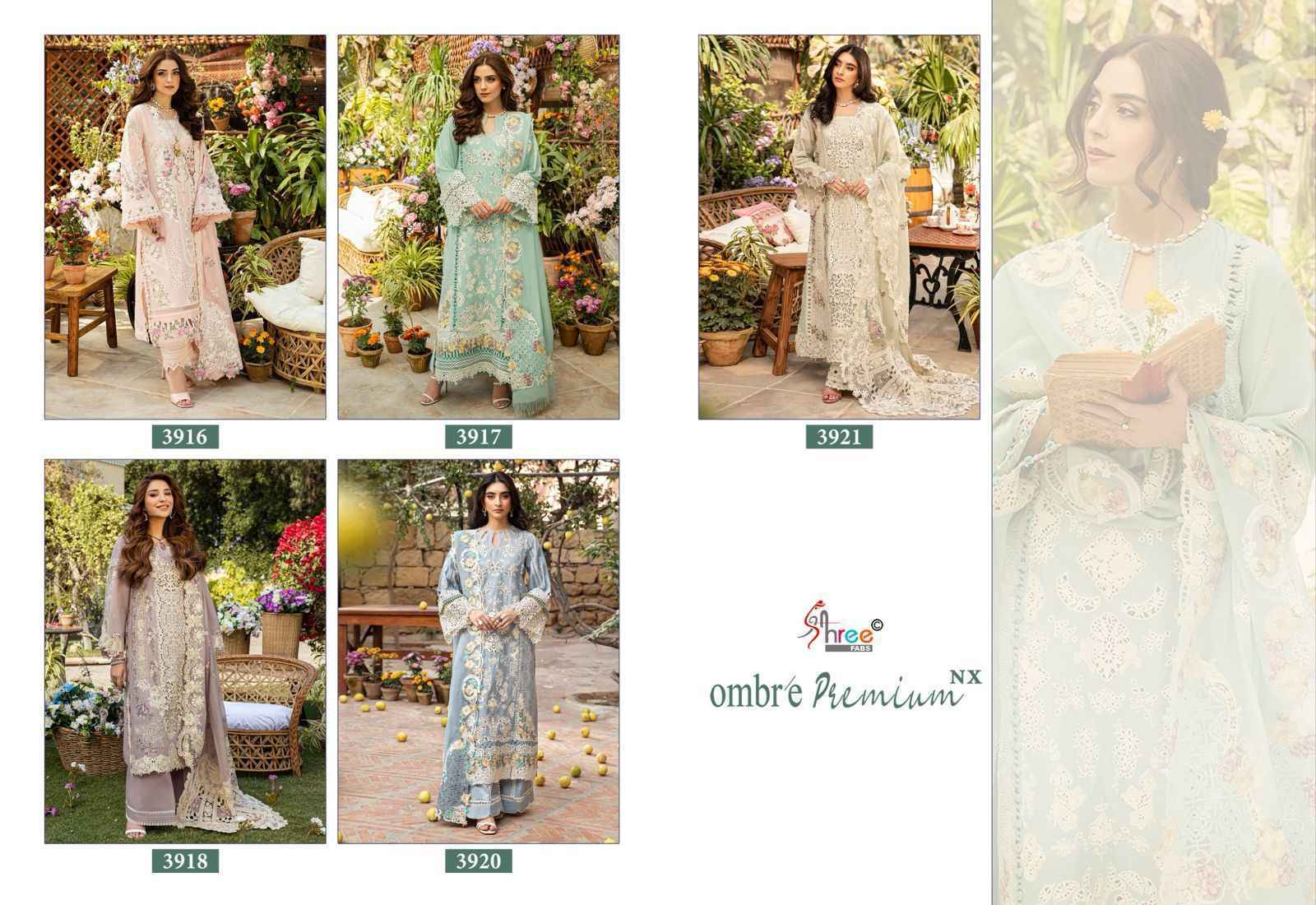 Shree Fabs Ombre Premium Nx Cotton Dress Material New Catalog ( 5 pcs Catalogue )