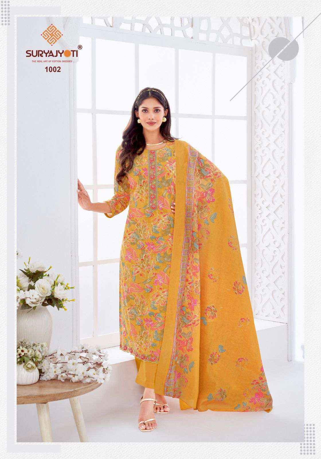 Suryajyoti Khushboo Vol 1 Lawn Cotton Dress Material - Wholesale Surat ( 8 Pc Catalouge )