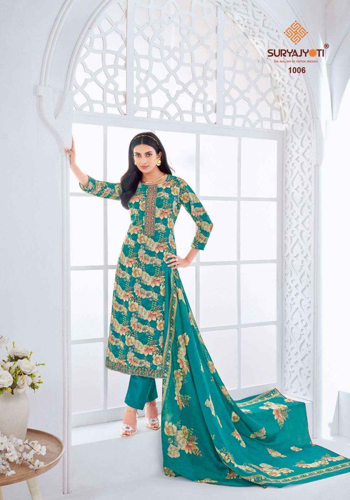 Suryajyoti Khushboo Vol 1 Lawn Cotton Dress Material - Wholesale Surat ( 8 Pc Catalouge )