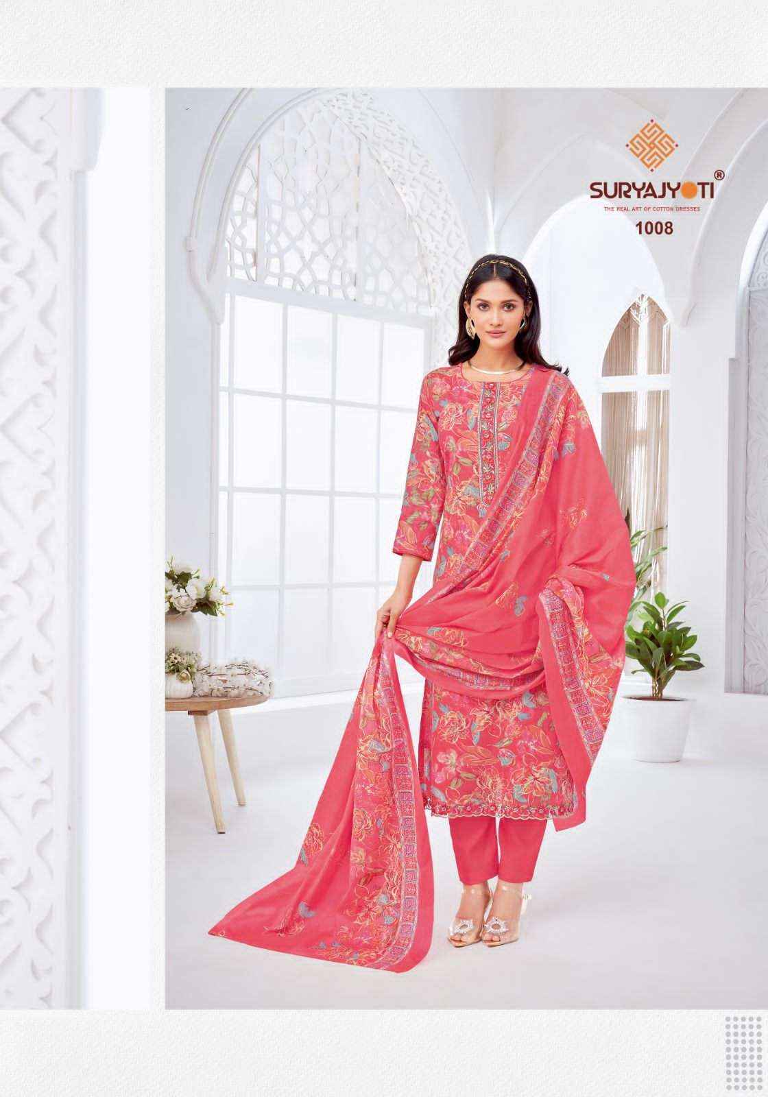 Suryajyoti Khushboo Vol 1 Lawn Cotton Dress Material - Wholesale Surat ( 8 Pc Catalouge )