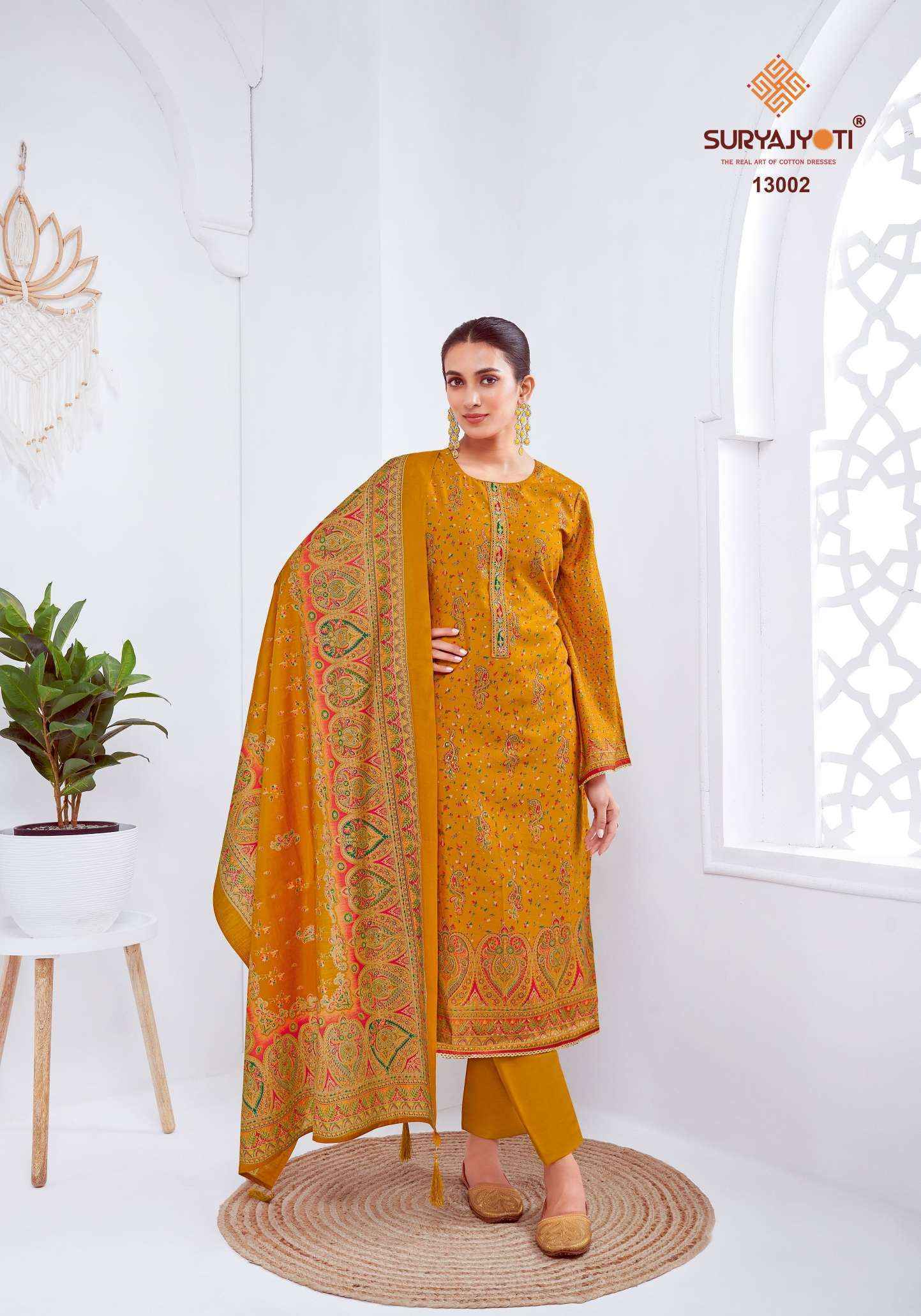 Suryajyoti Pushpa Vol-13 Modal Dress Material Wholesale Price (8 pcs Catalogue)