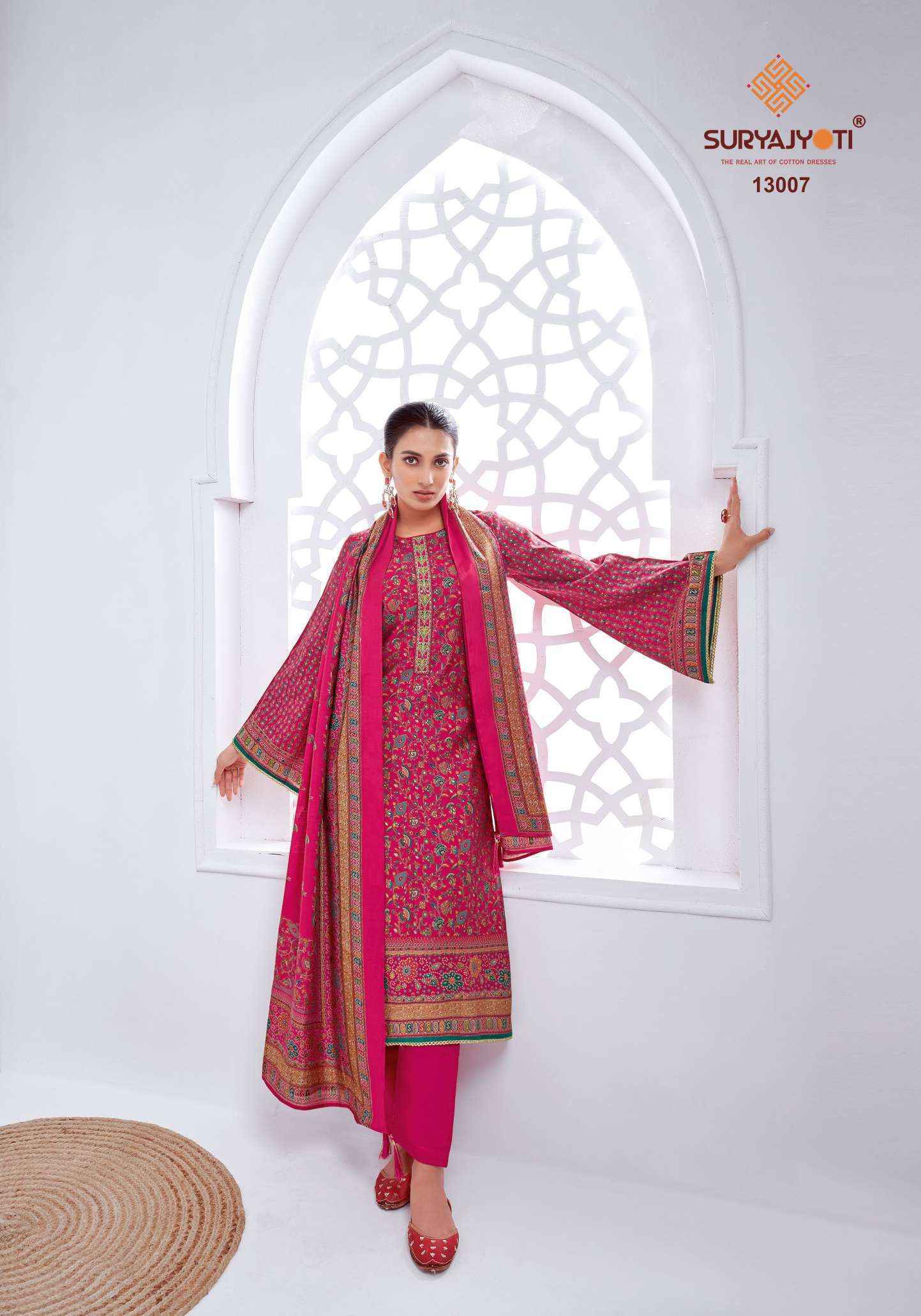 Suryajyoti Pushpa Vol-13 Modal Dress Material Wholesale Price (8 pcs Catalogue)
