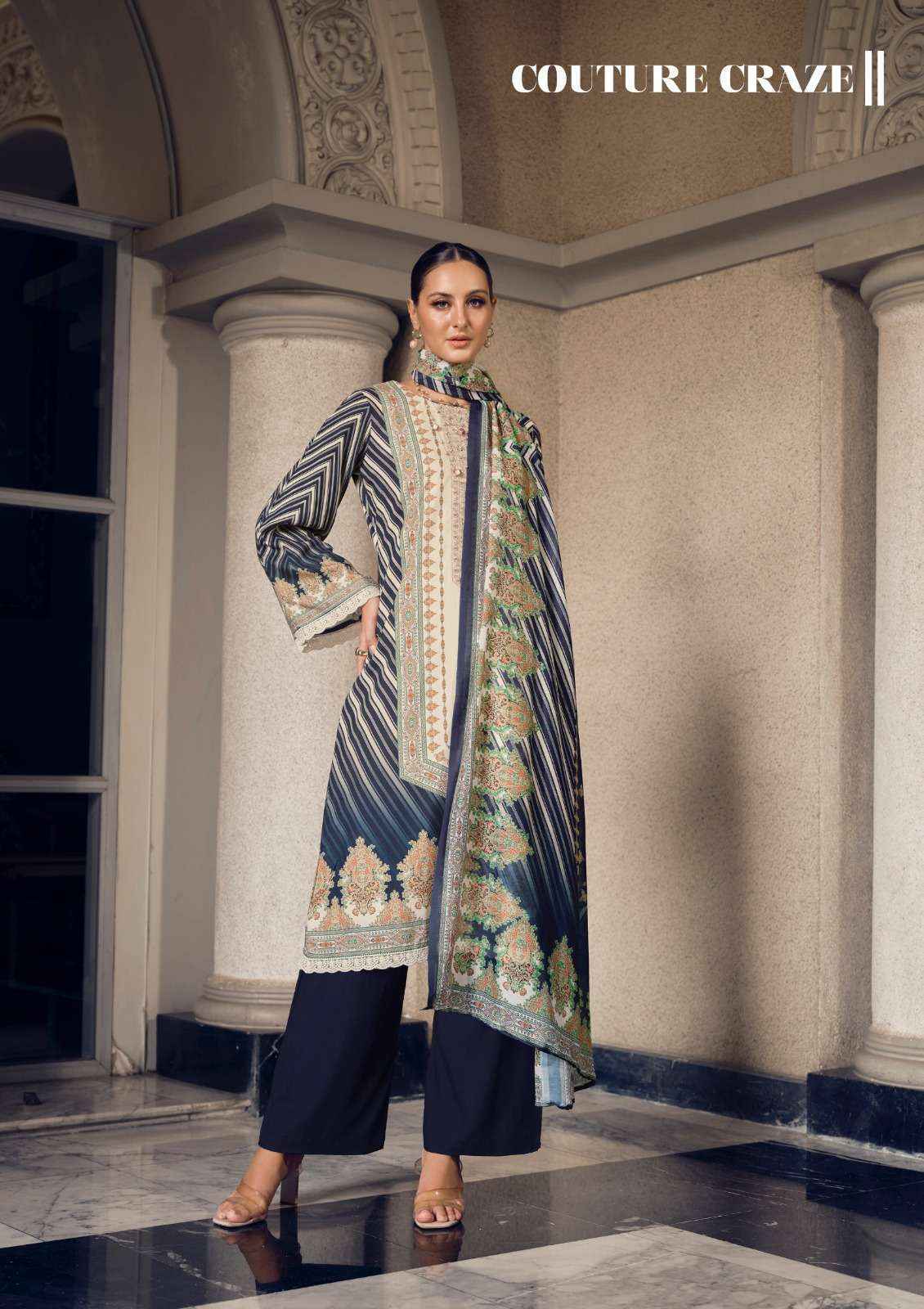 The Hermitage Shop Marrakesh Jam Satin Salwar Kameez Wholesale Rate ( 6 Pcs Catalog )