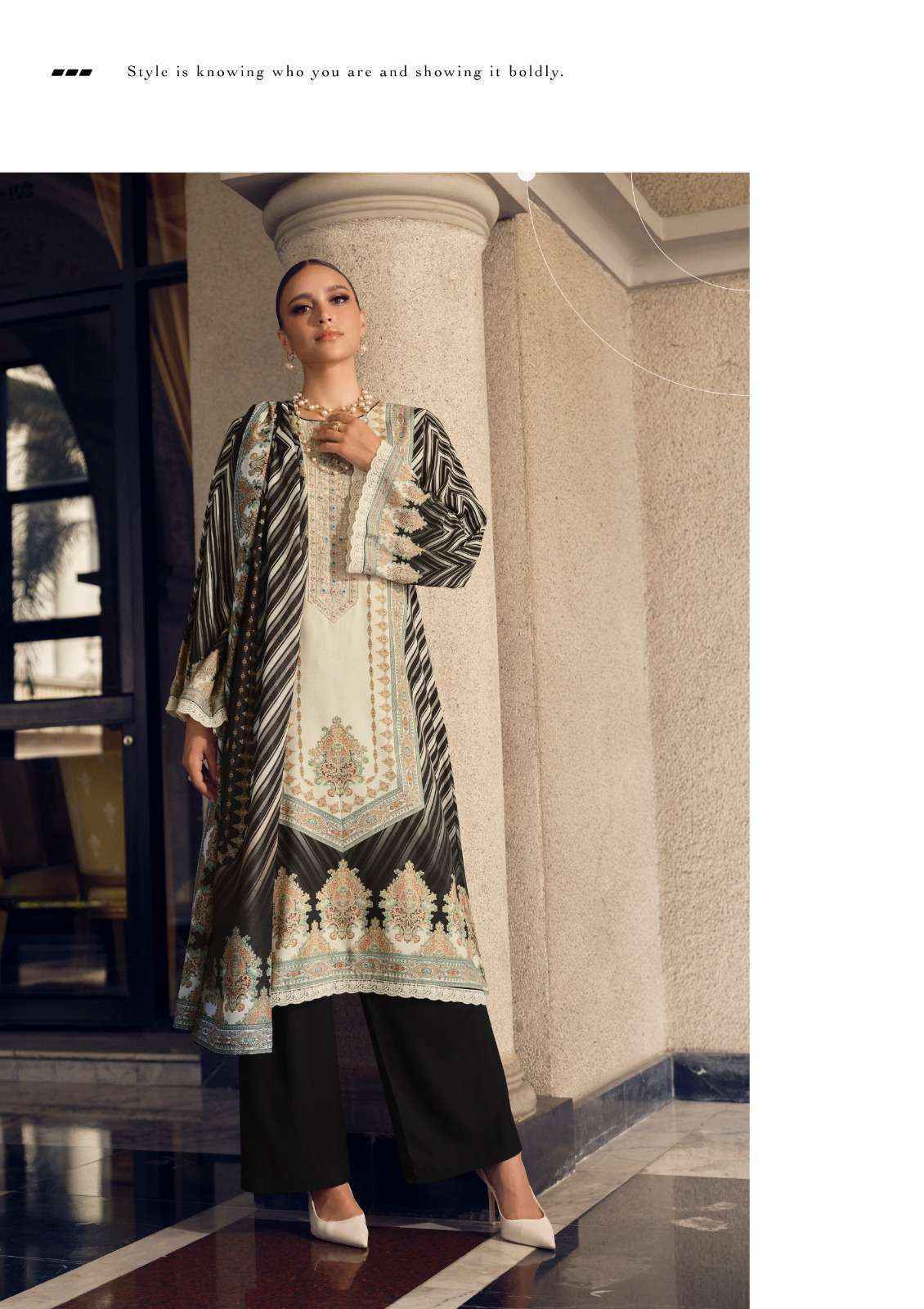 The Hermitage Shop Marrakesh Jam Satin Salwar Kameez Wholesale Rate ( 6 Pcs Catalog )